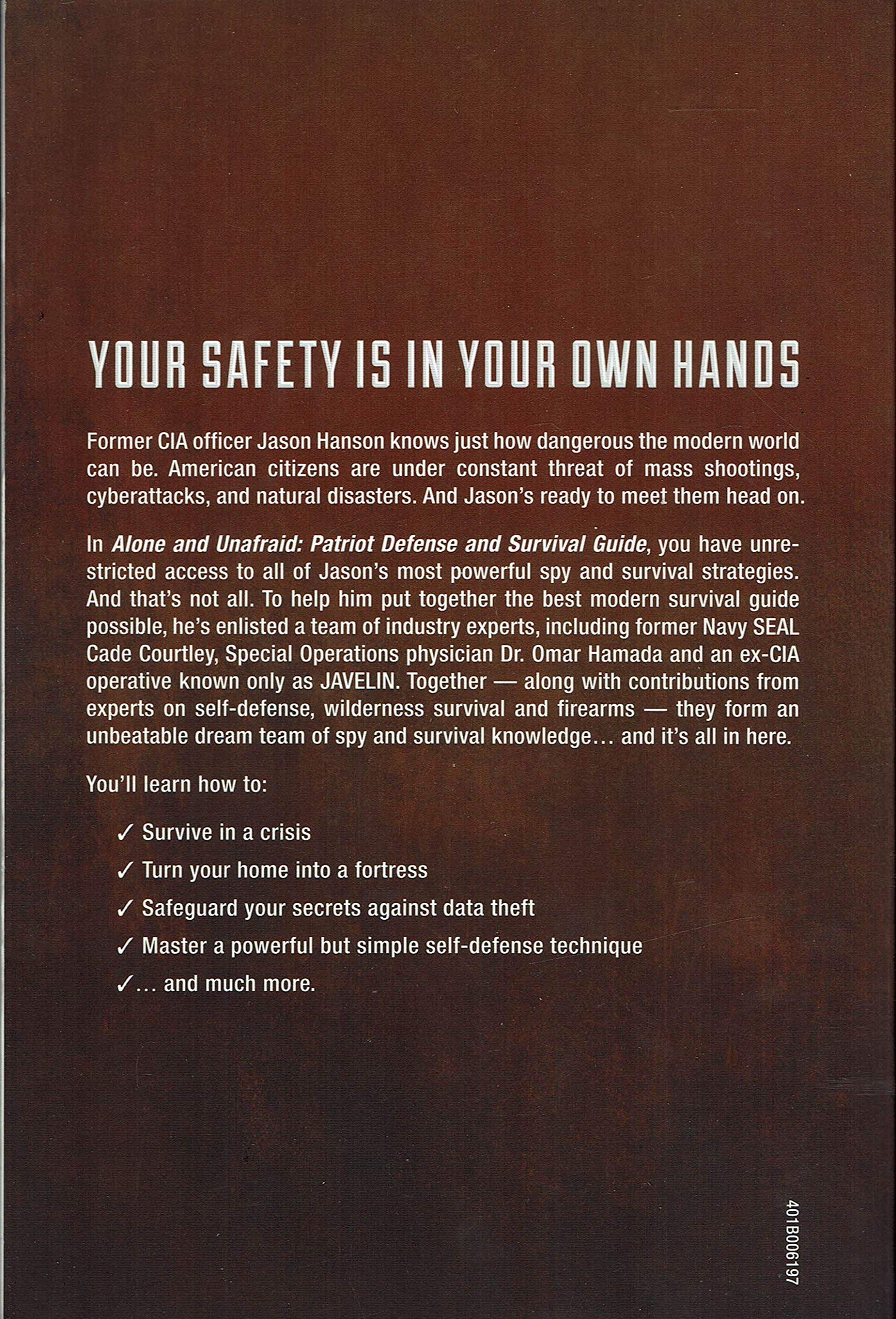 Alone and Unafraid - Patriot Defense Survival Guide used book depot