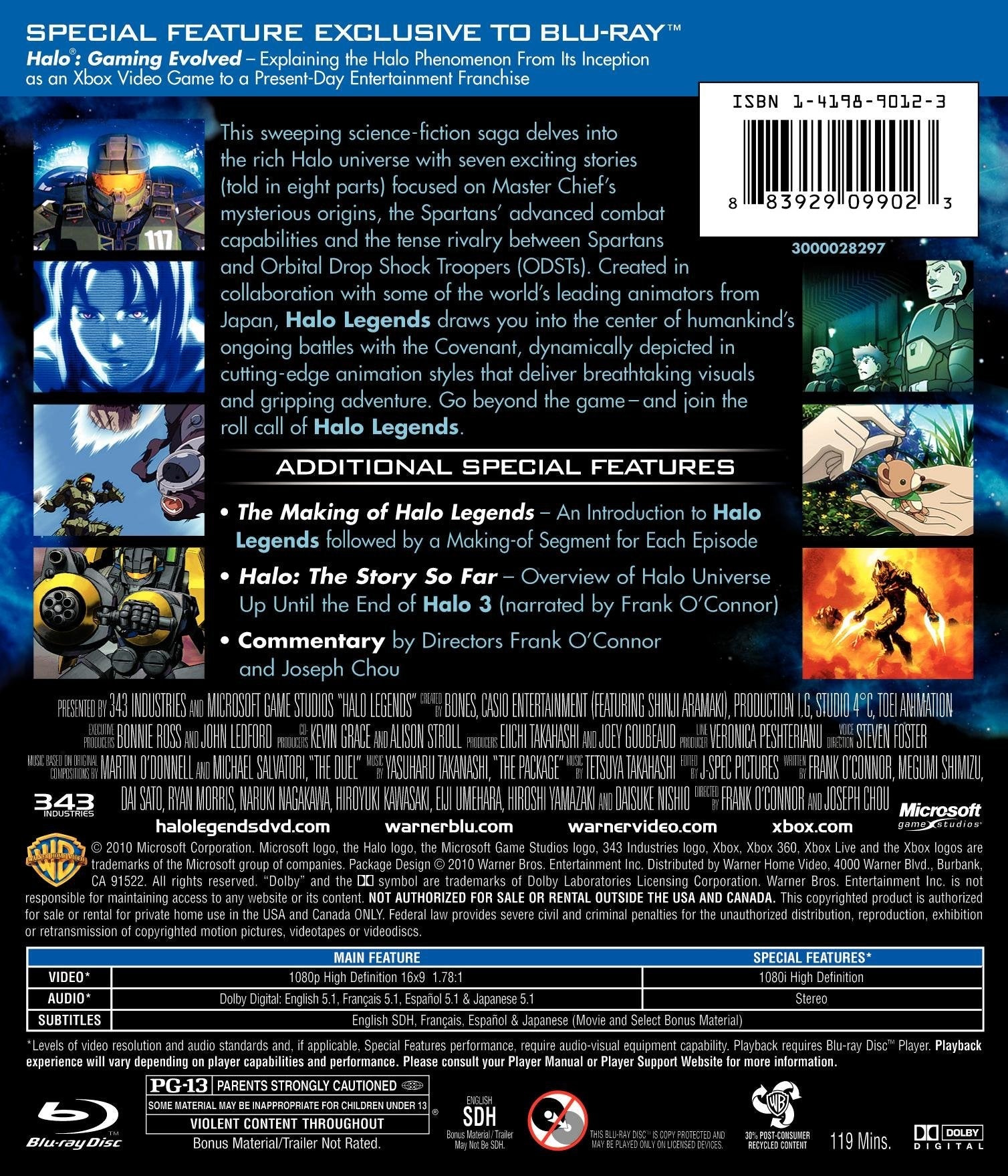 Halo Legends [Blu-ray] used book depot
