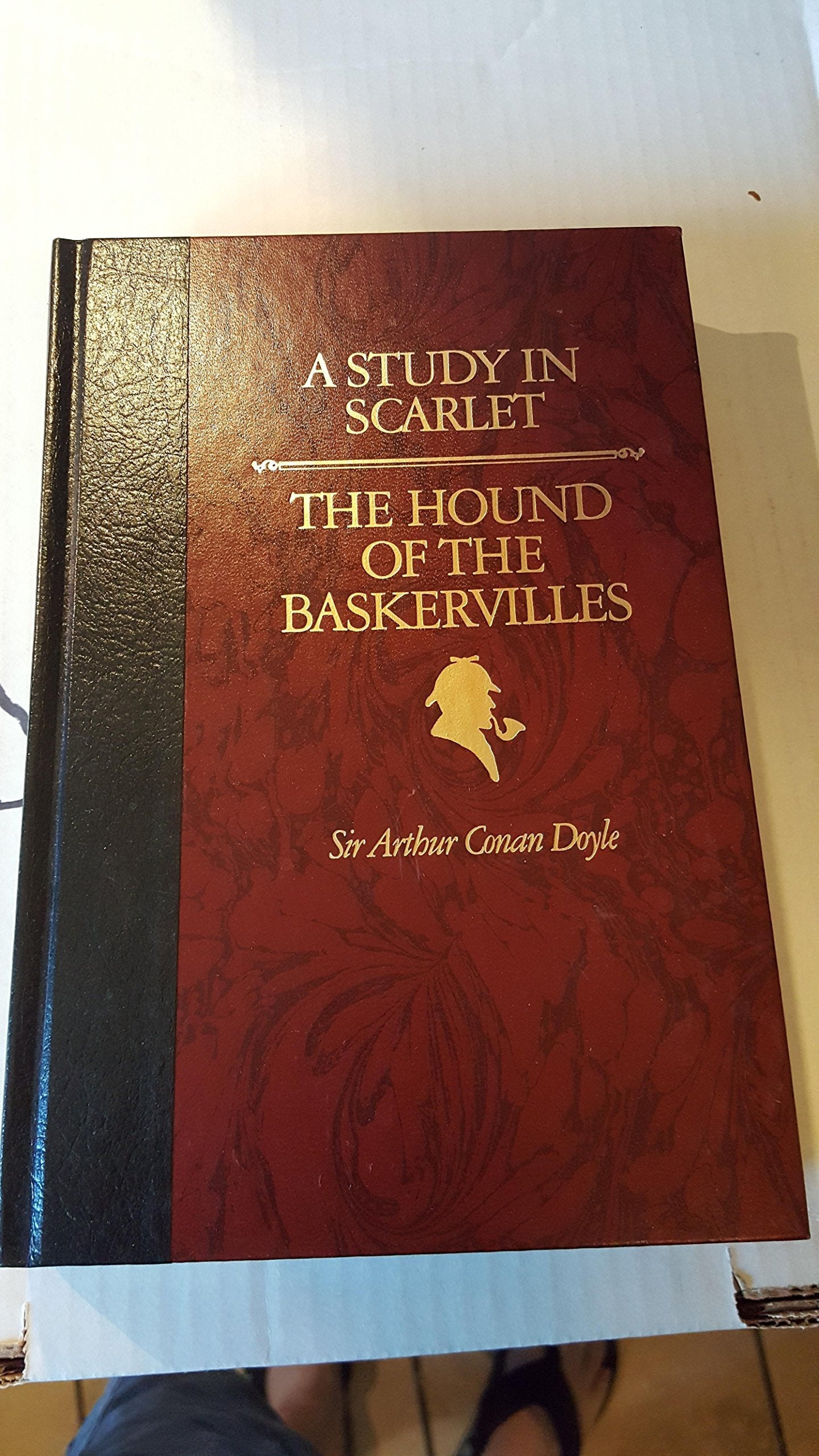 A Study in Scarlet & the Hound of the Baskervilles (The World's Best Reading) used book depot