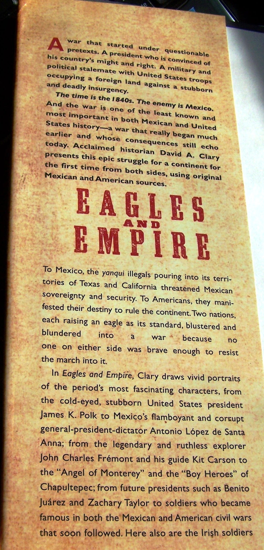 Eagles and Empire: The United States, Mexico, and the Struggle for a Continent used book depot