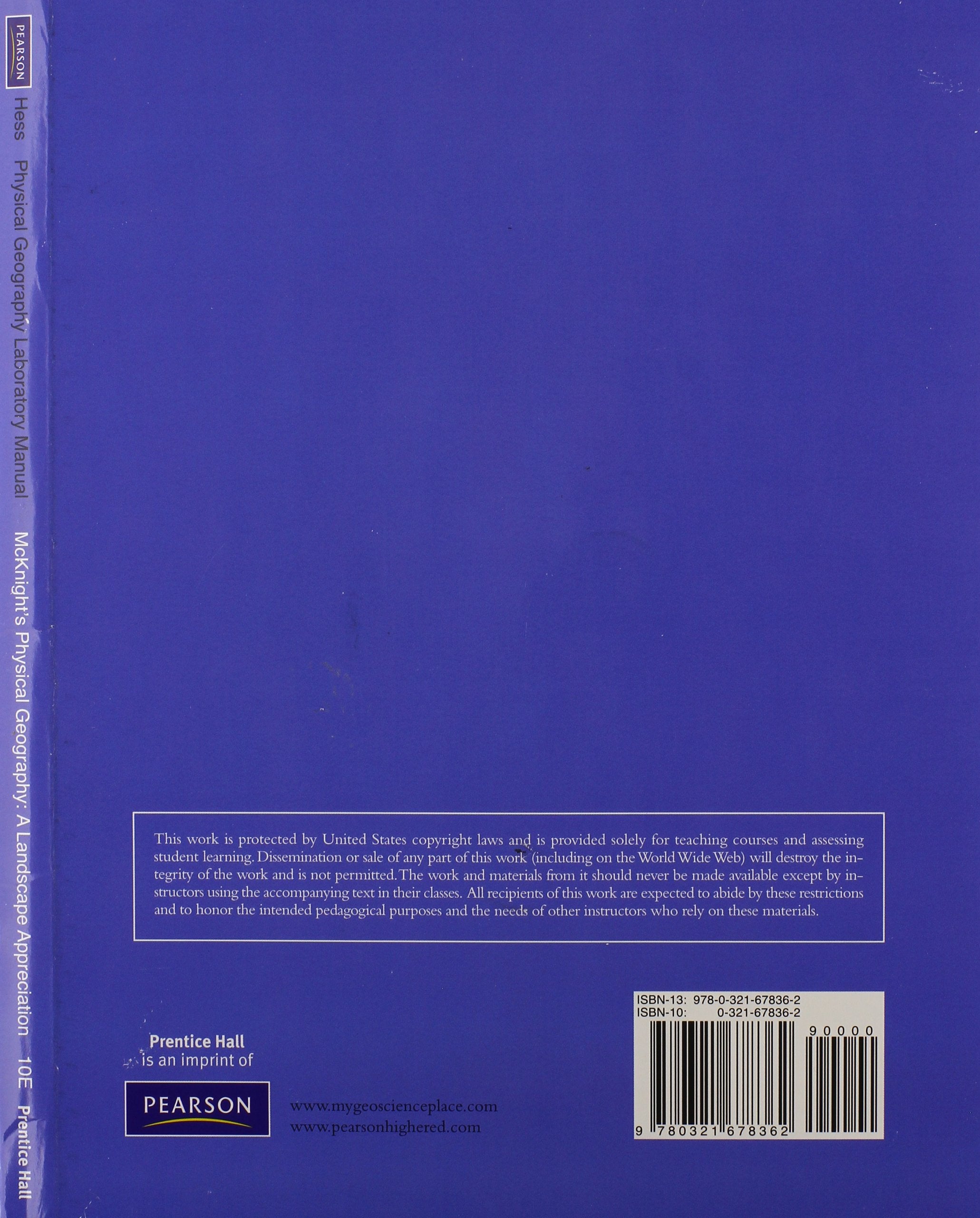 McKnight's Physical Geography: A Landscape Appreciation (11th Edition) used book depot