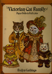 Victorian Cat Family Paper Dolls in Full Color used book depot