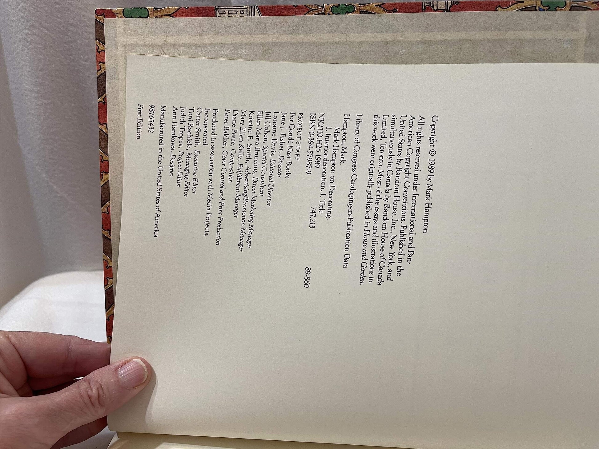 Mark Hampton on Decorating used book depot