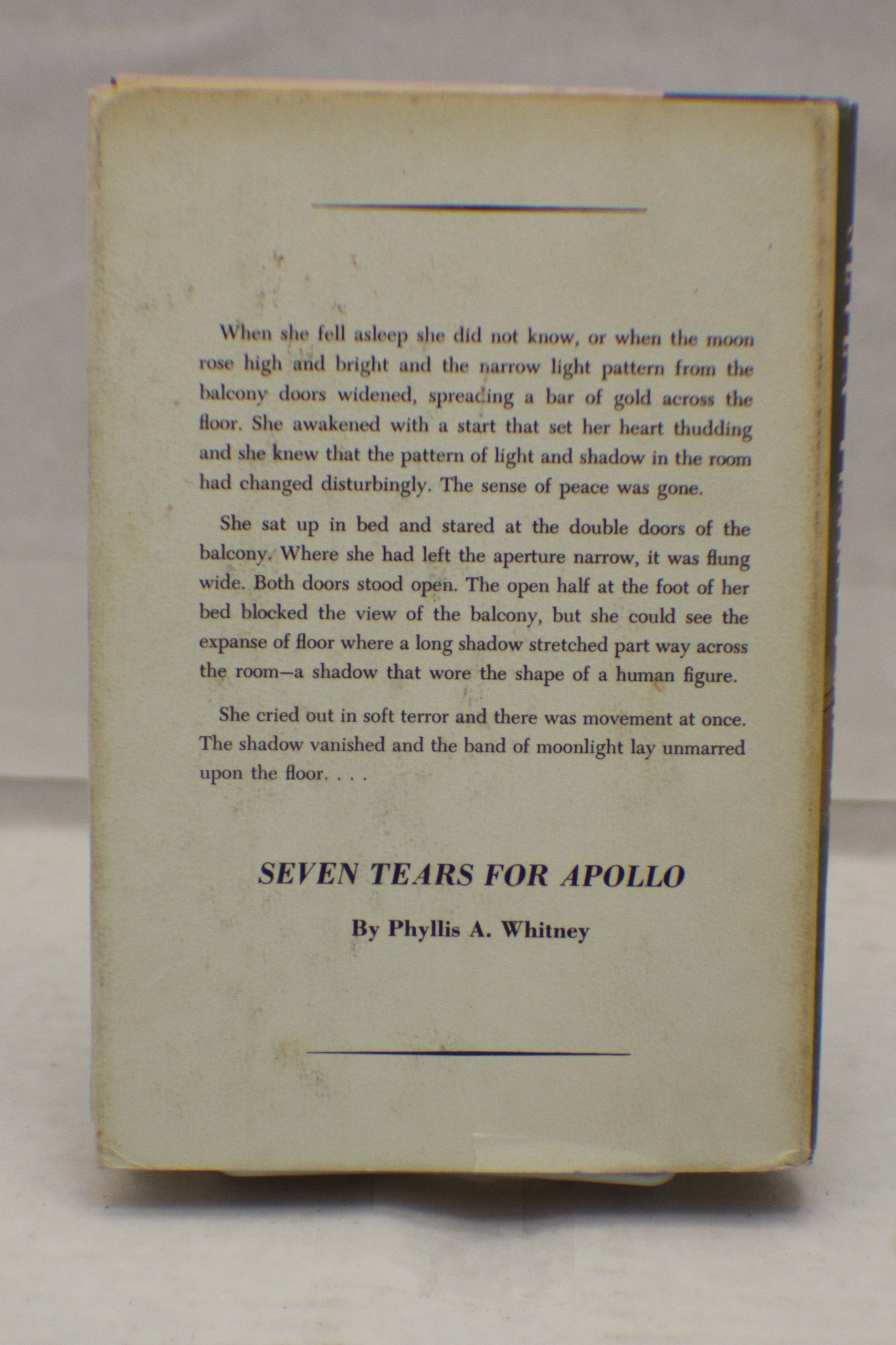 Seven Tears for Apollo used book depot