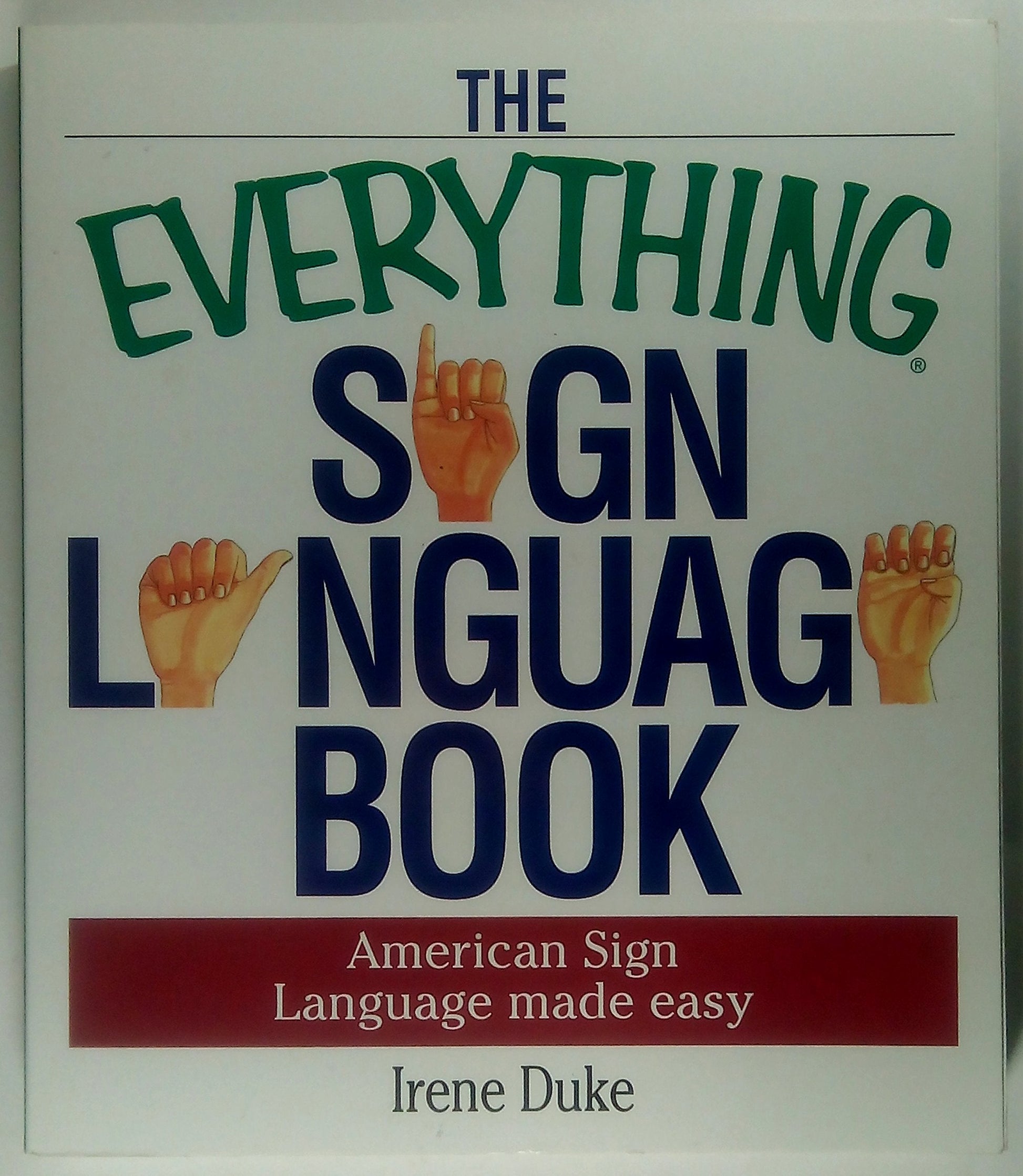 Everything Sign Language Book (Everything Series) used book depot
