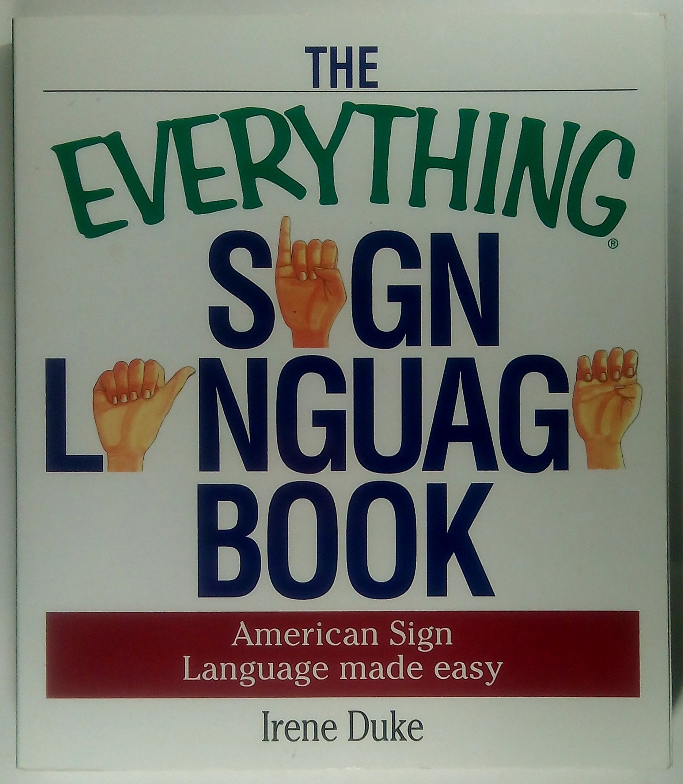 Everything Sign Language Book (Everything Series) used book depot