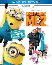 Despicable Me 2 (Blu-ray + DVD + Digital) used book depot
