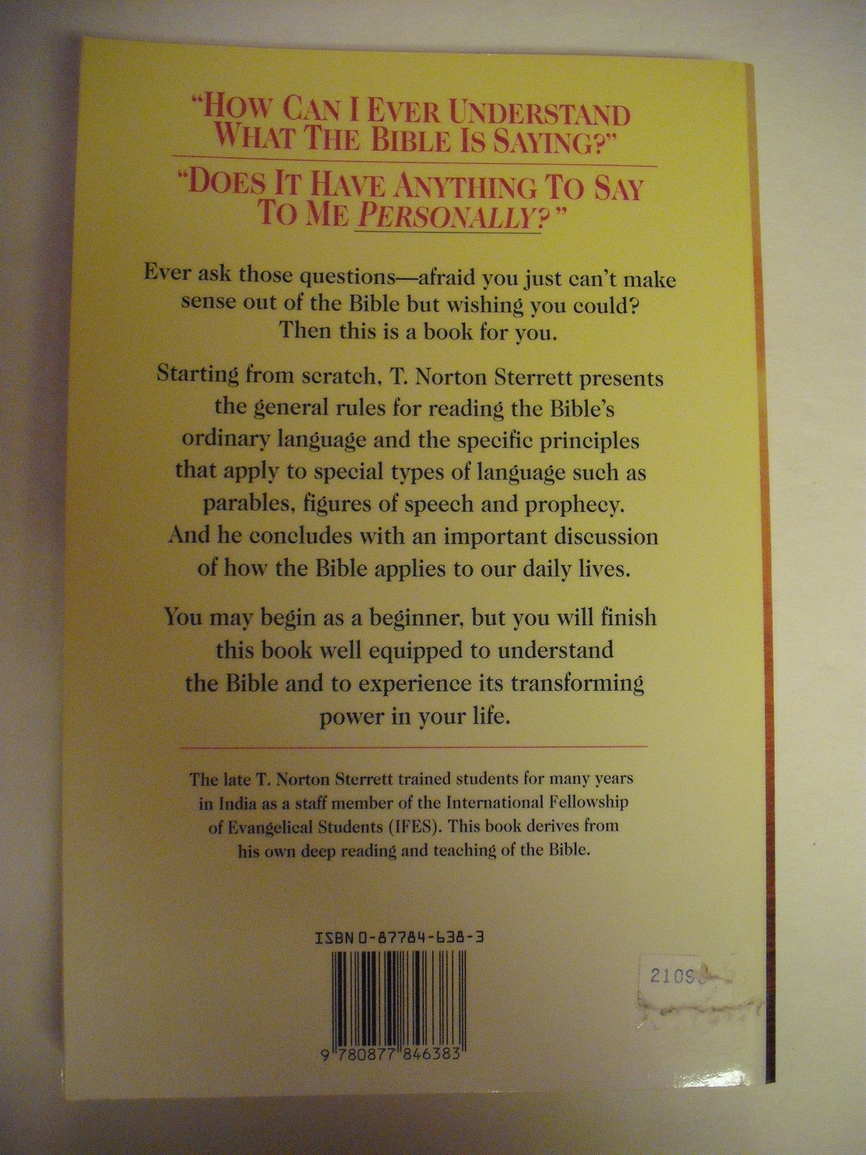 How to Understand Your Bible used book depot