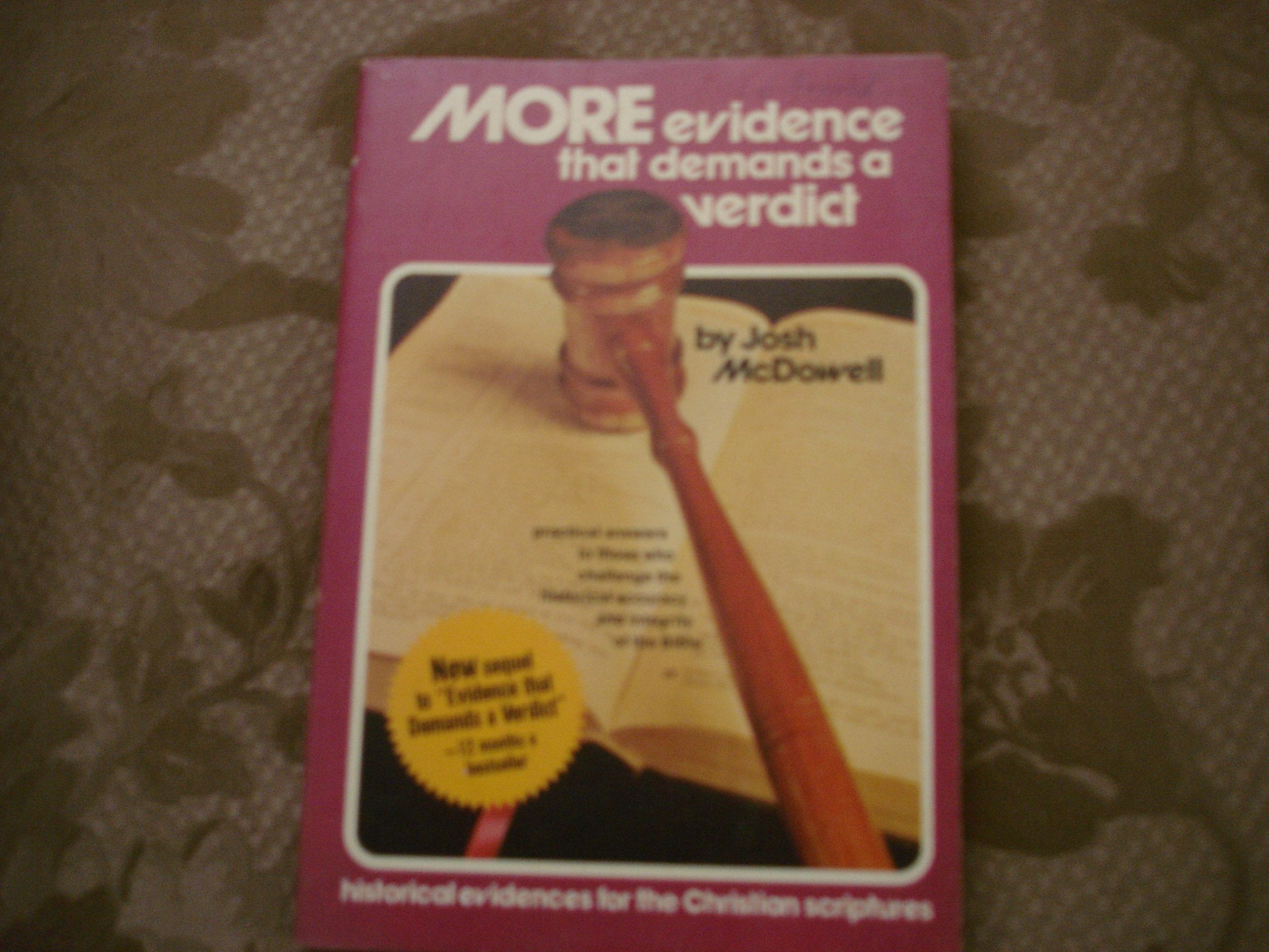 More Evidence That Demands a Verdict used book depot
