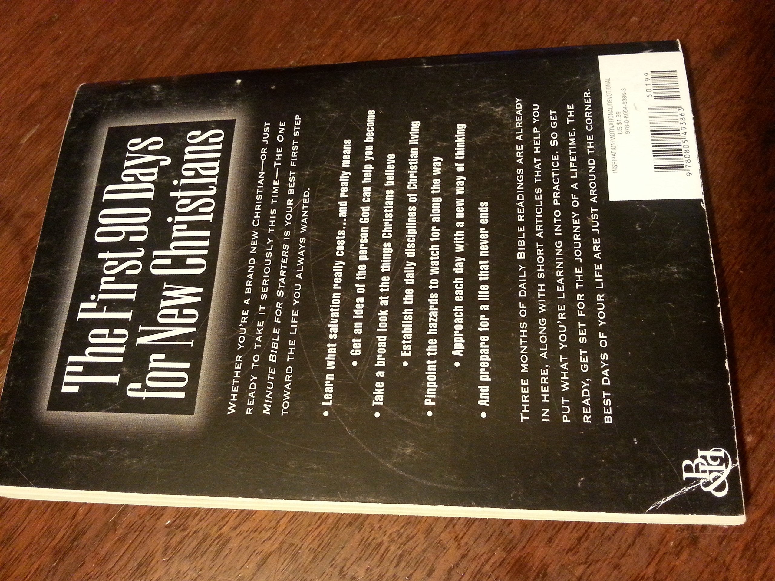 One Minute Bible for Starters: A 90 Day Journey for New Christians used book depot