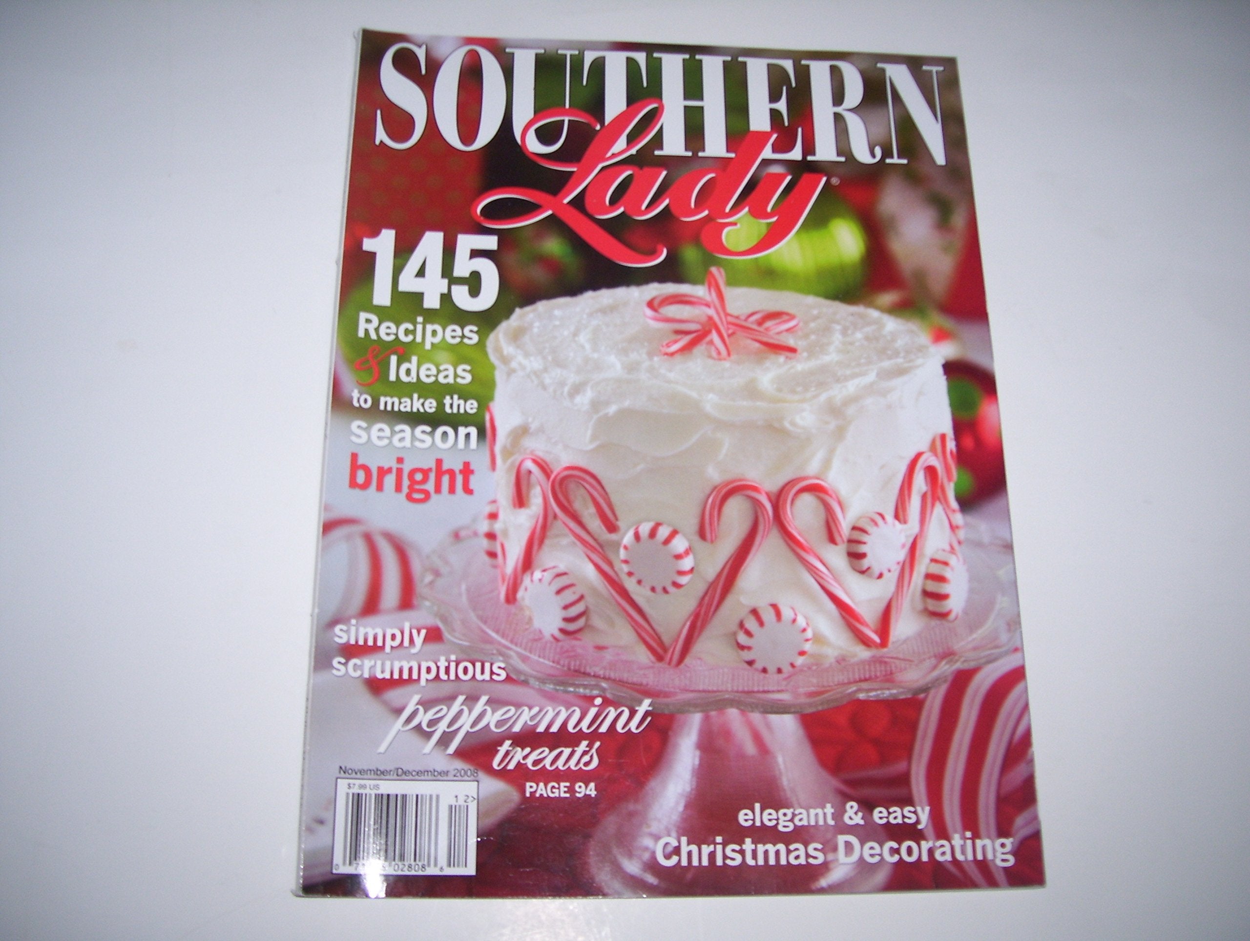 SOUTHERN LADY magazine November/December 2008 (Number 6, Recipes, Elegant and easy Christmas decorating)