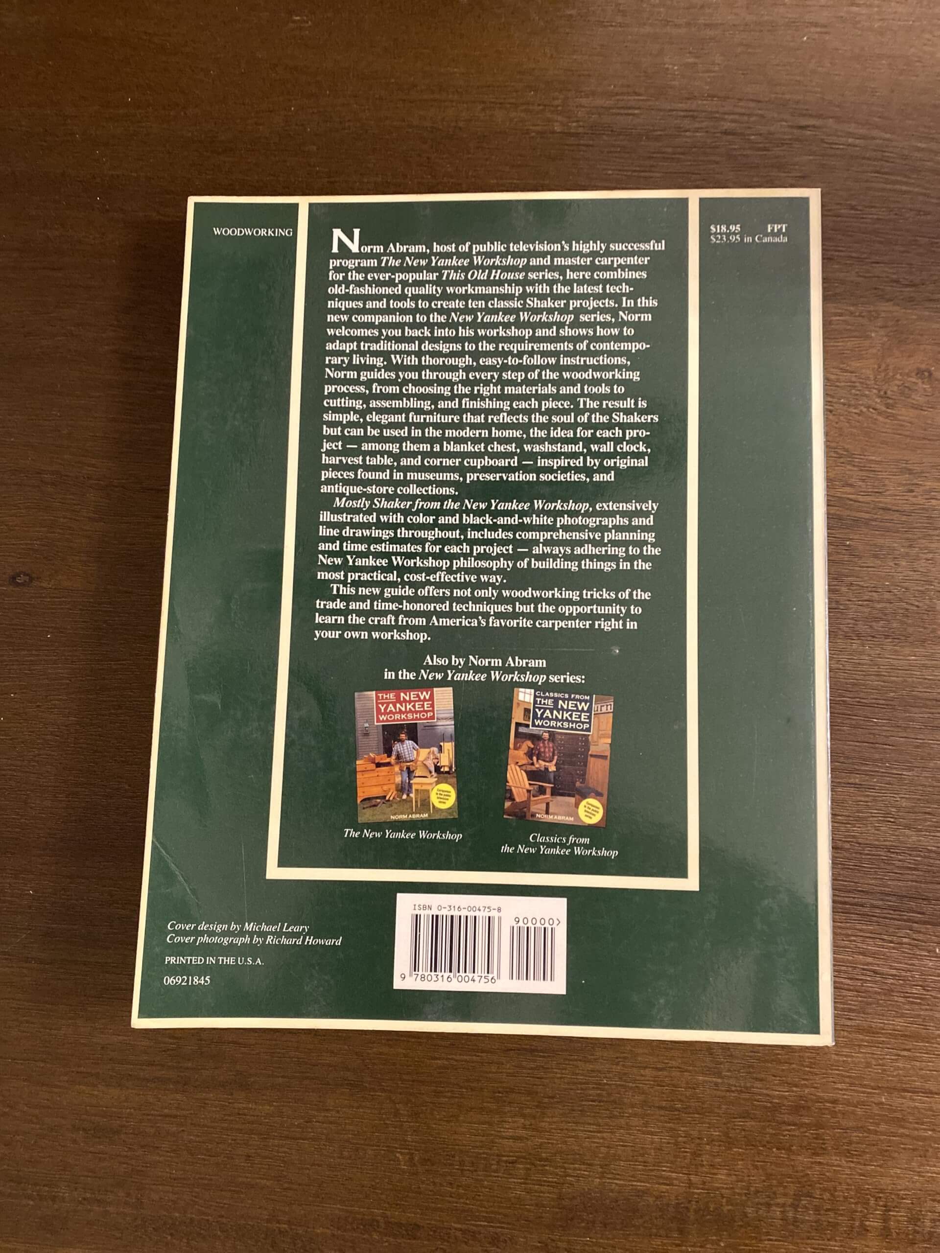 Mostly Shaker from the New Yankee Workshop used book depot