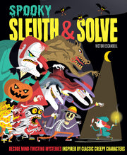 Sleuth & Solve: Spooky: Decode Mind-Twisting Mysteries Inspired by Classic Creepy Characters used book depot