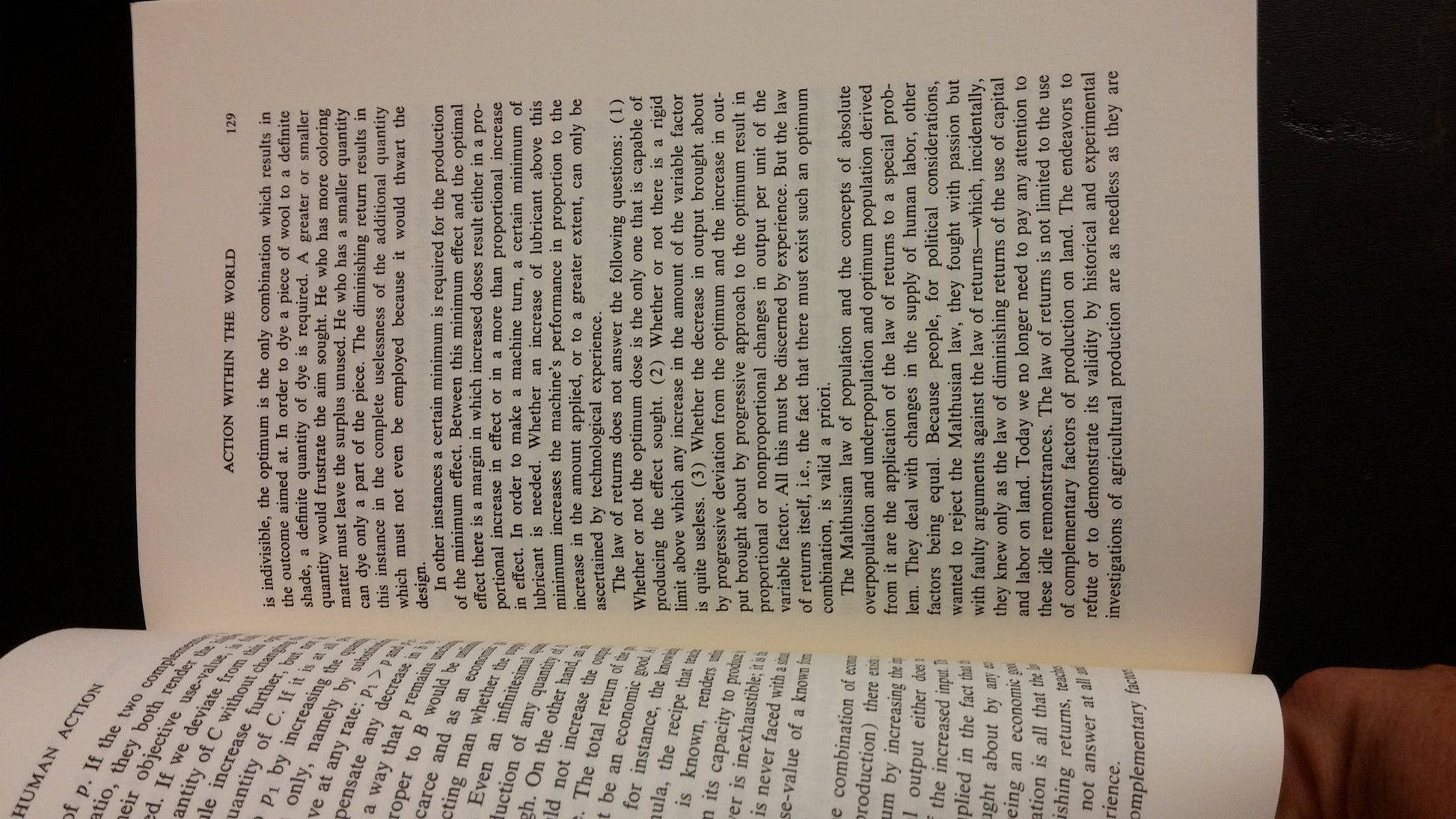 Human Action: A Treatise on Economics used book depot