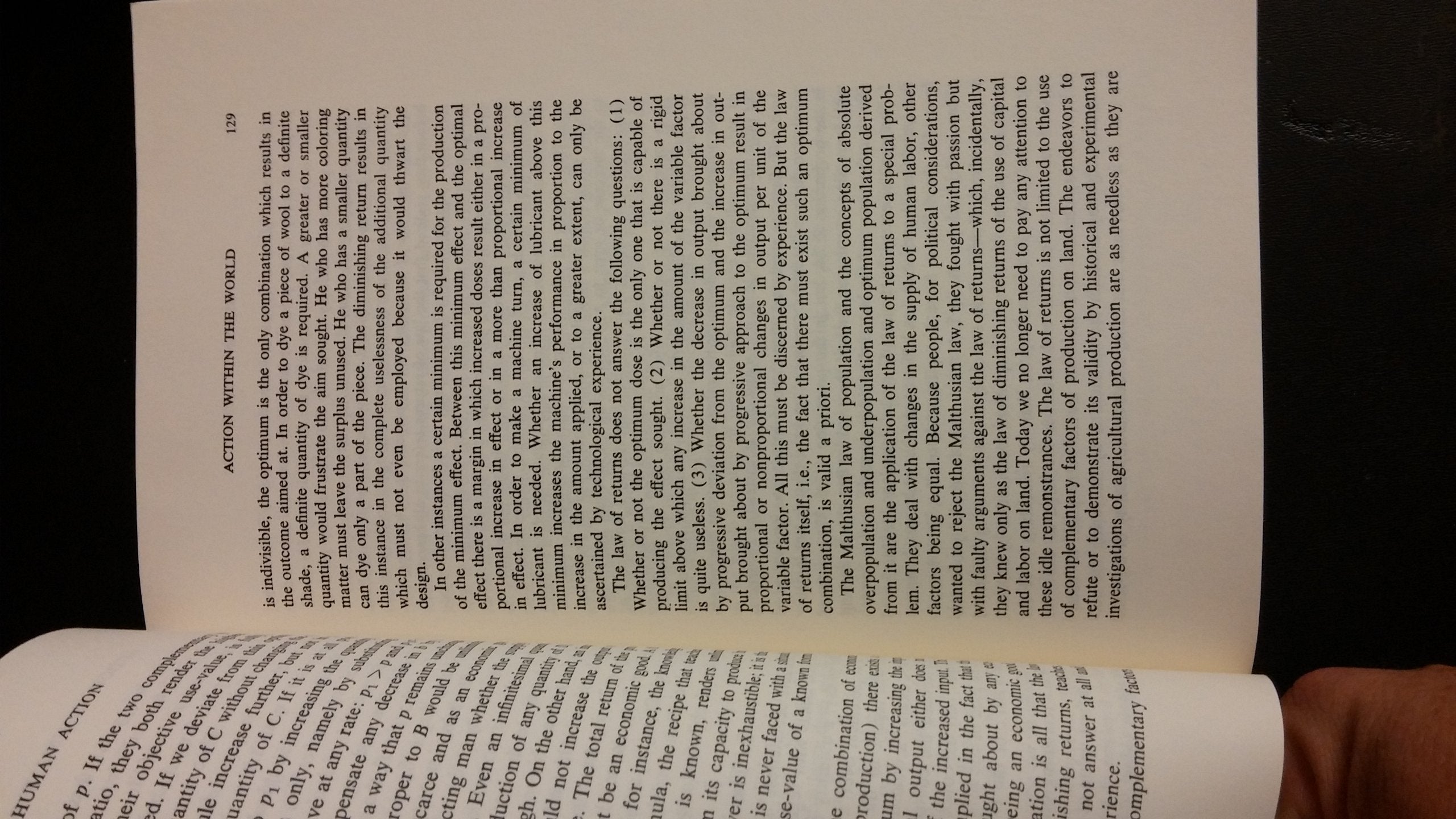 Human Action: A Treatise on Economics used book depot
