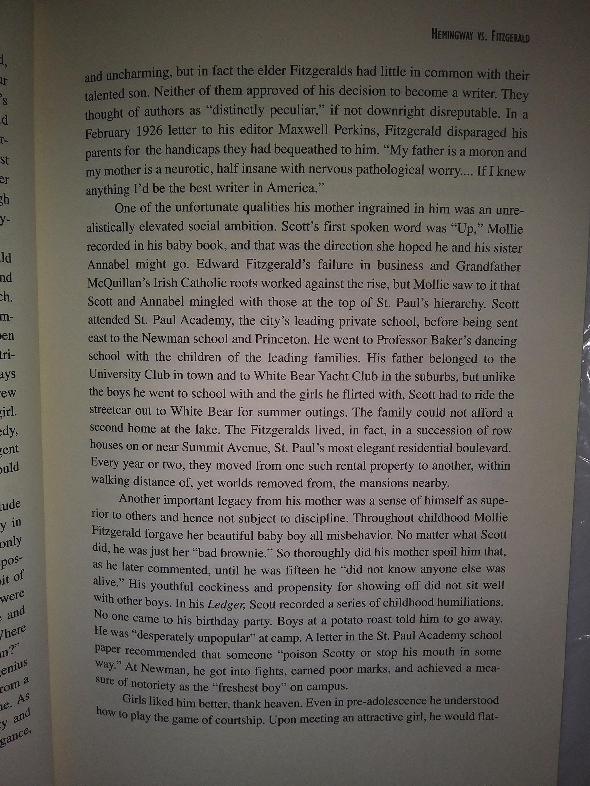 Hemingway vs. Fitzgerald used book depot