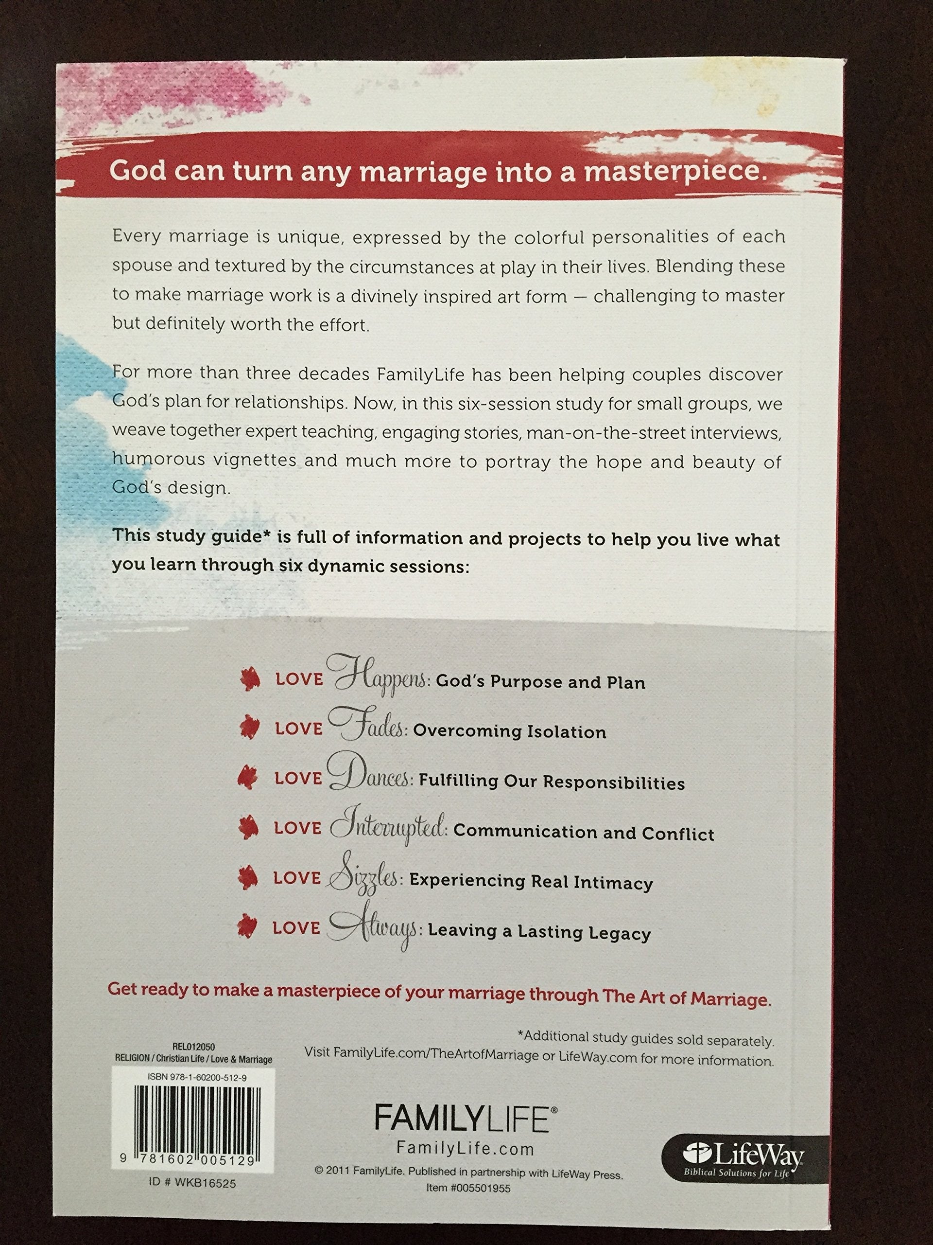 FAMILYLIFE The Art of Marriage Small Group Study Guide – Relationship Workbooks for Couples – Christian Marriage Books for Couples to Have a Healthier, Stronger Relationship (Paperback) used book depot