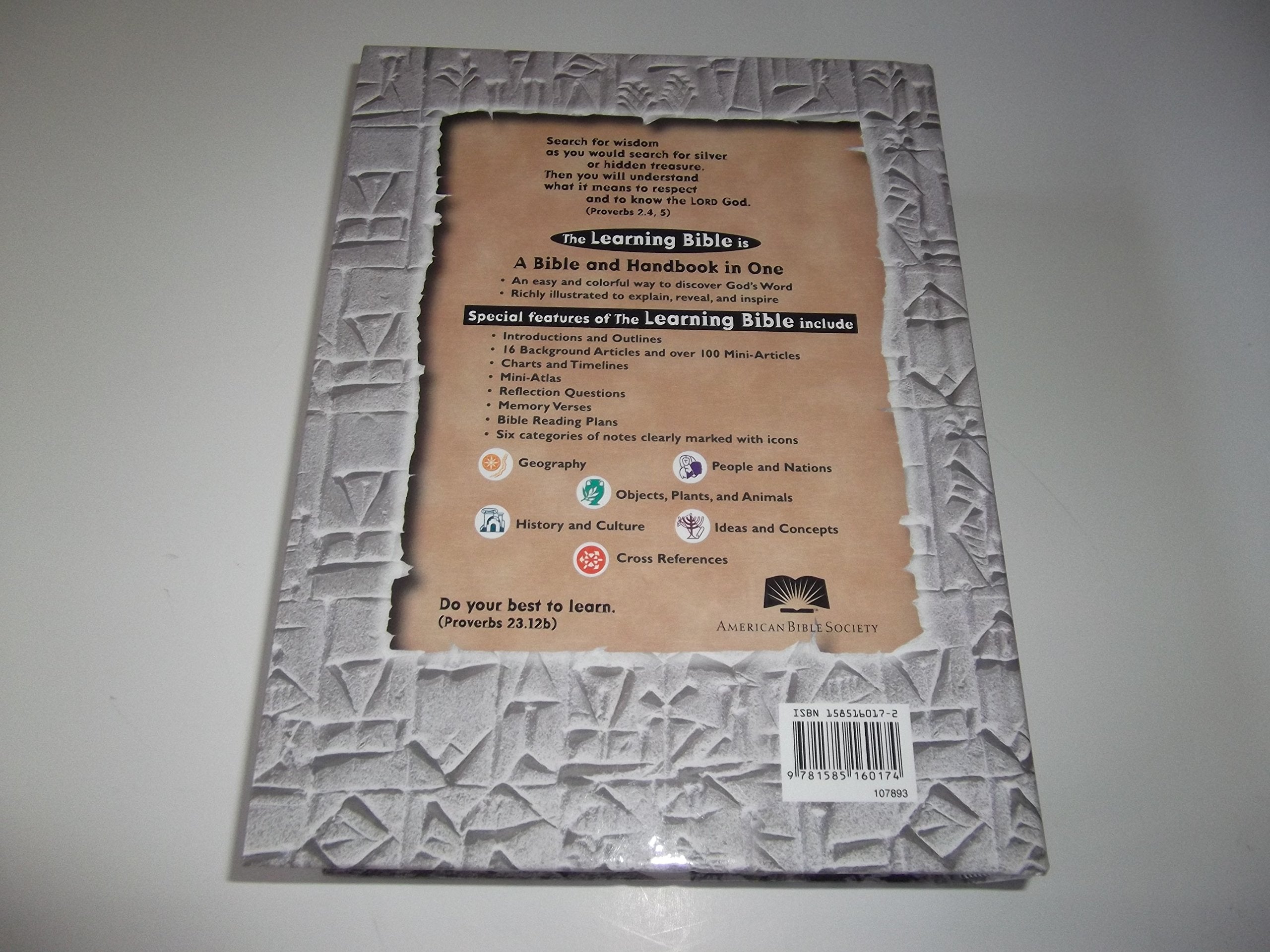 The Learning Bible: Contemporary English Version used book depot