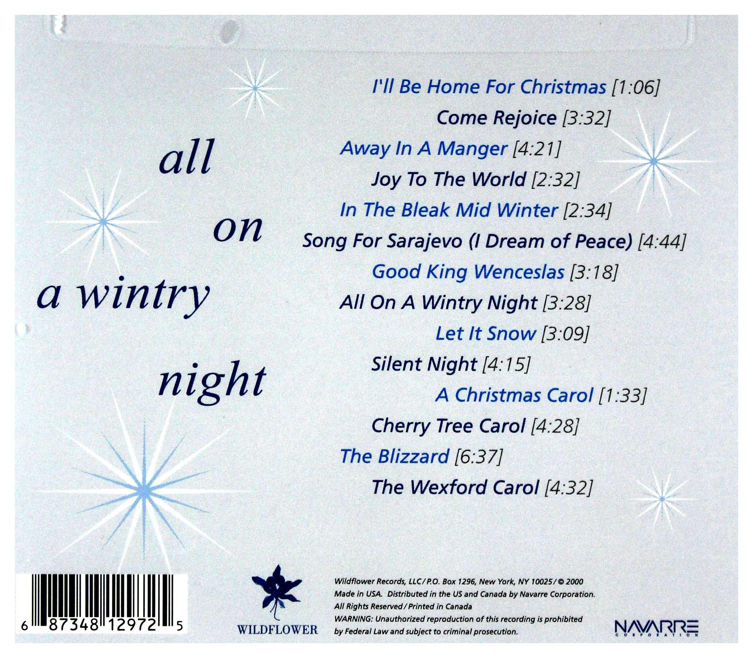 All On A Wintry Night: A Judy Collins Christmas used book depot