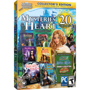 Mystery Masters MYSTERIES OF THE HEART COLLECTION 20 GAMES IN ALL Hidden Object PC Game used book depot