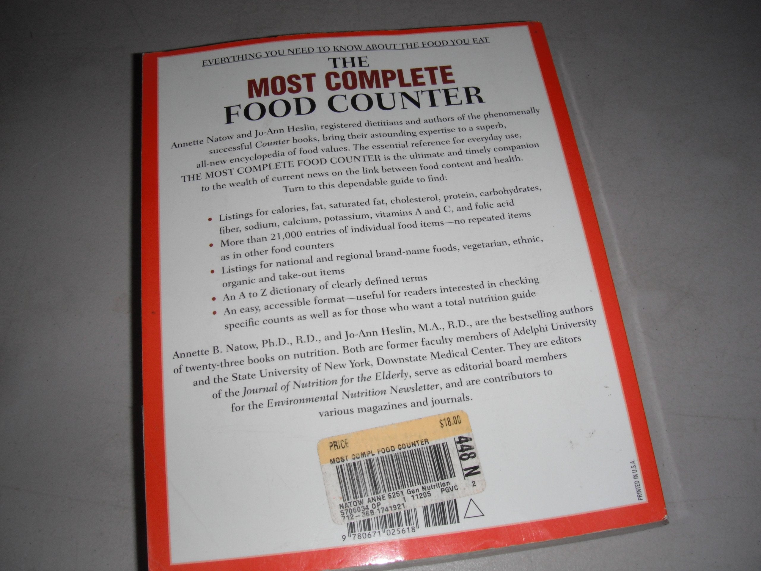 The Most Complete Food Counter