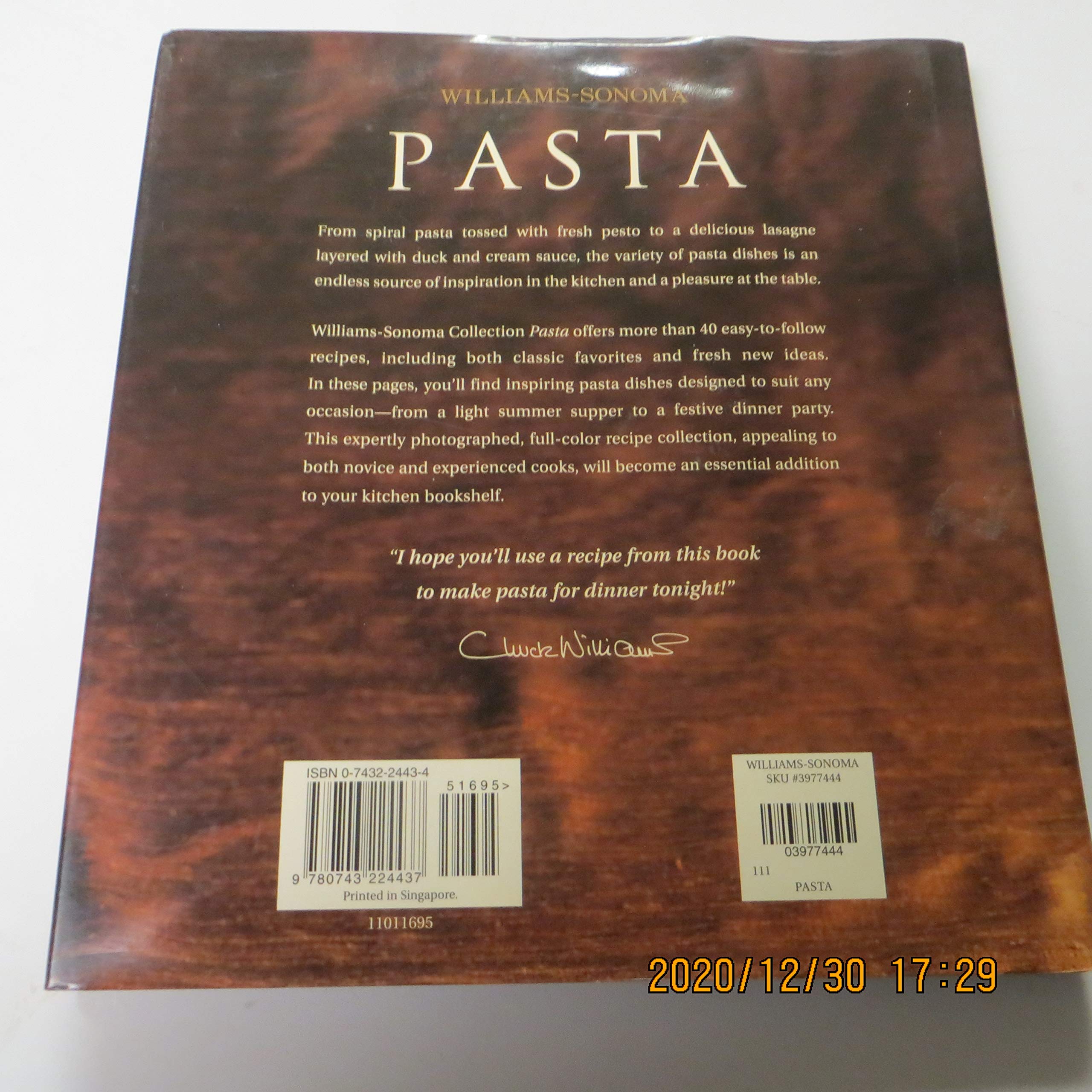 Pasta: Williams-Sonoma Collection used book depot