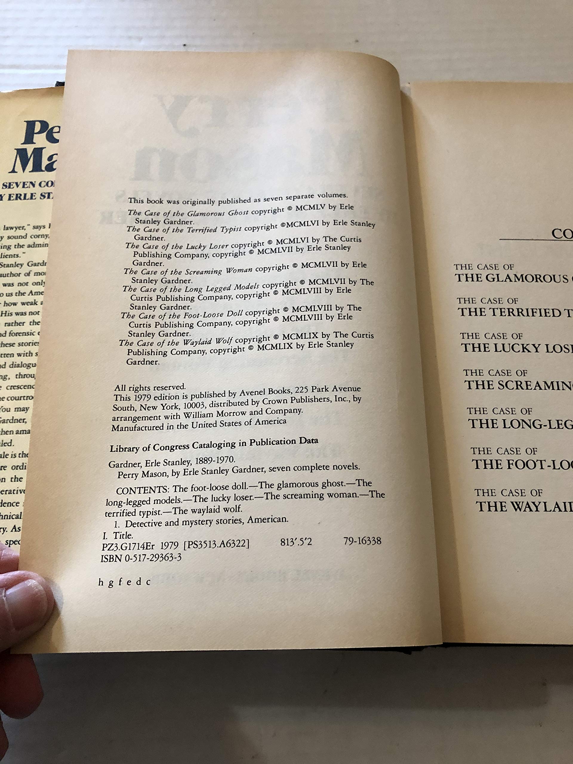 Perry Mason: Seven Complete Novels used book depot