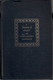 A Treasury of Humor and Toastmaster's Handbook used book depot