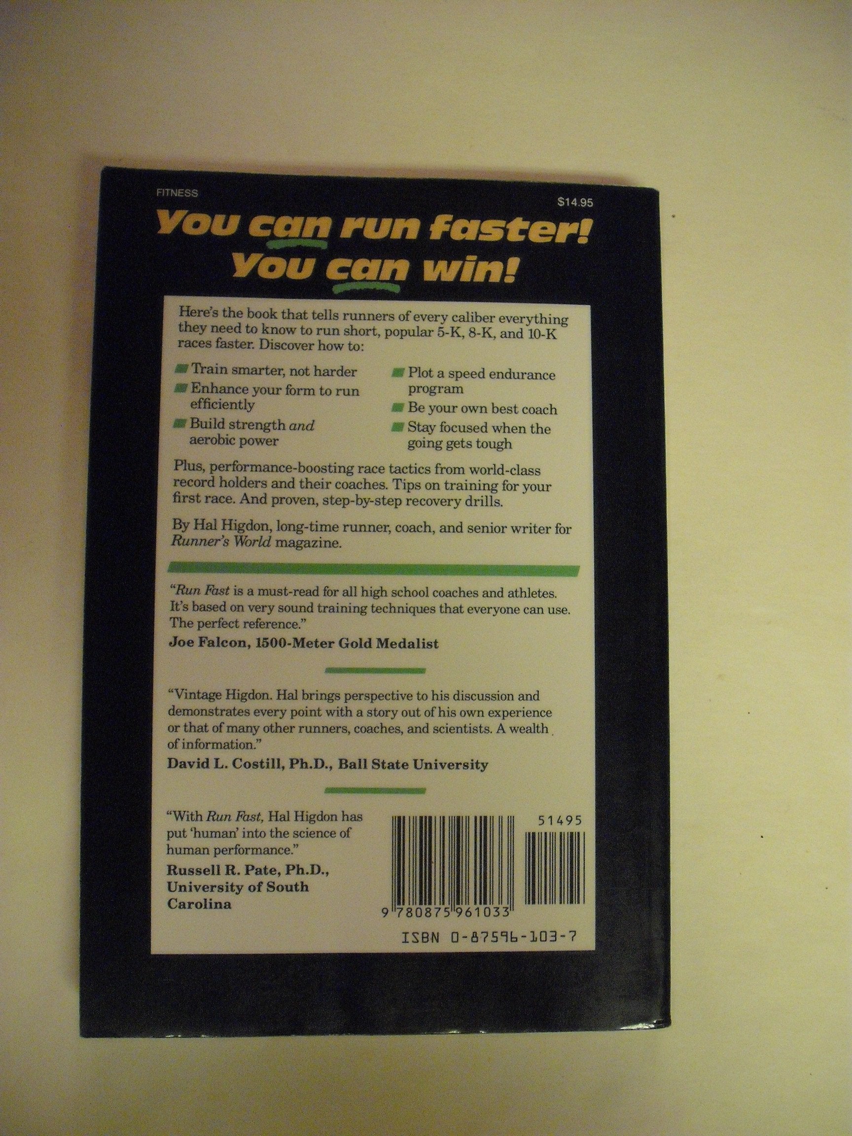 Run Fast: How to Train for a Five-K or 10-K Race used book depot