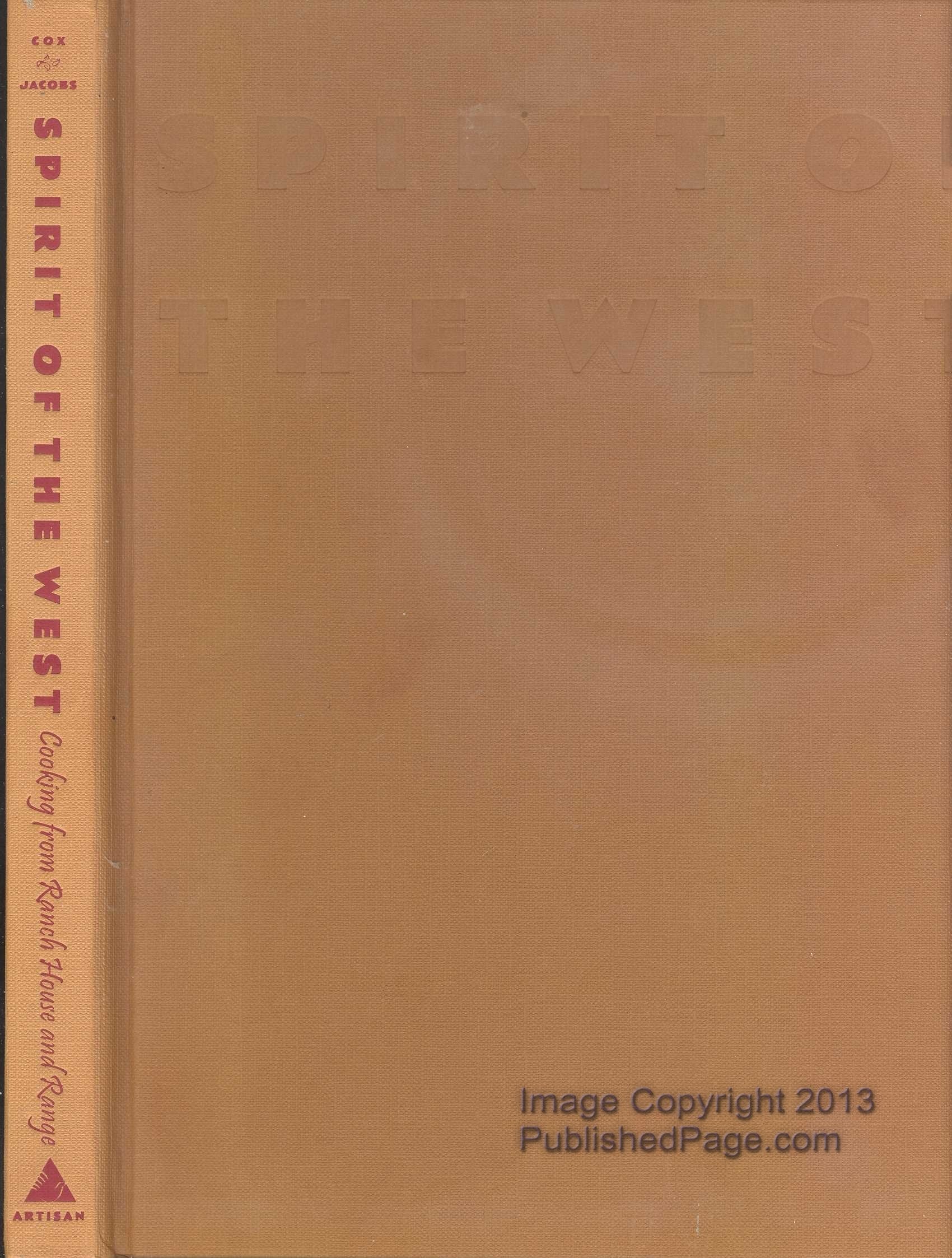 Spirit of the West: Cooking from Ranch House and Range used book depot