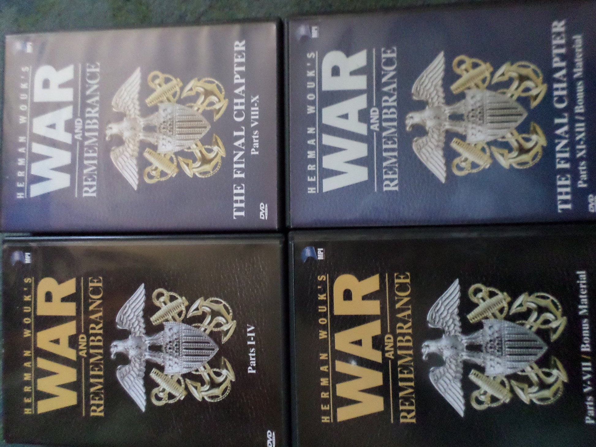 War and Remembrance - Volume 1 - Parts 1-7 used book depot