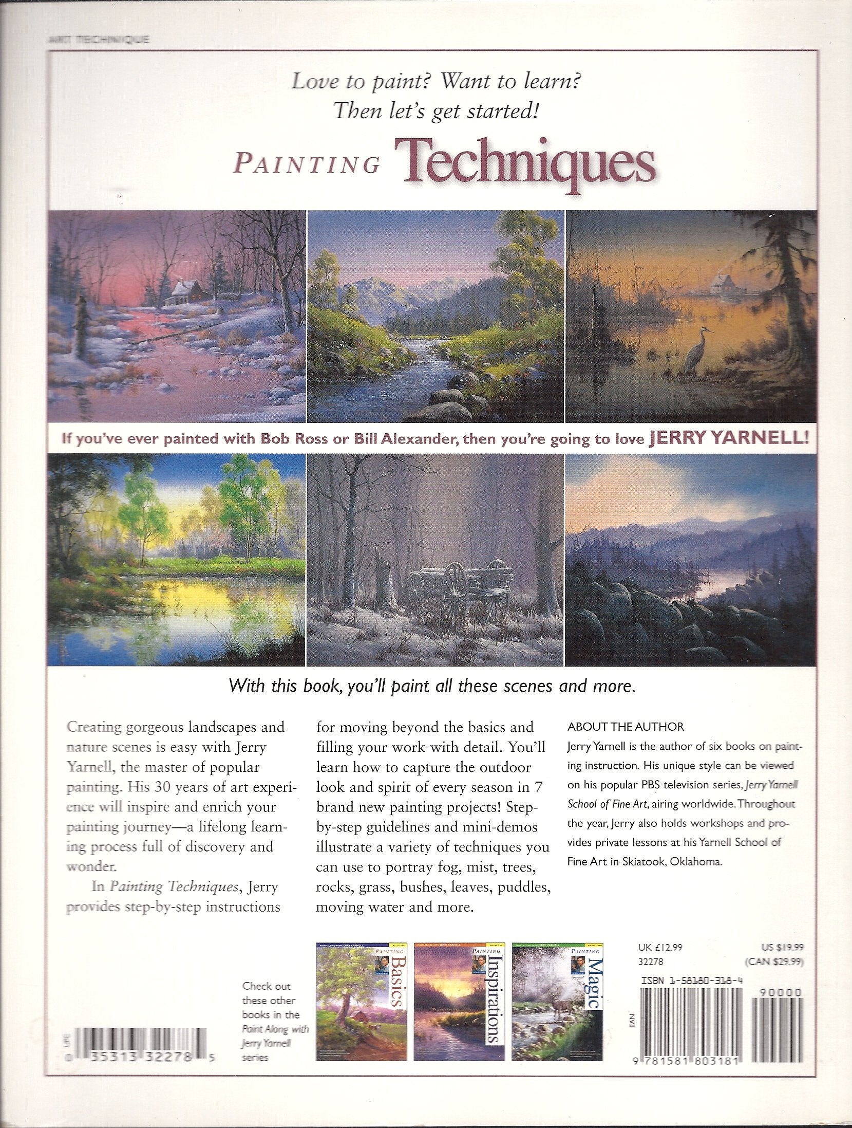Painting Techniques (Paint Along With Jerry Yarnell) used book depot