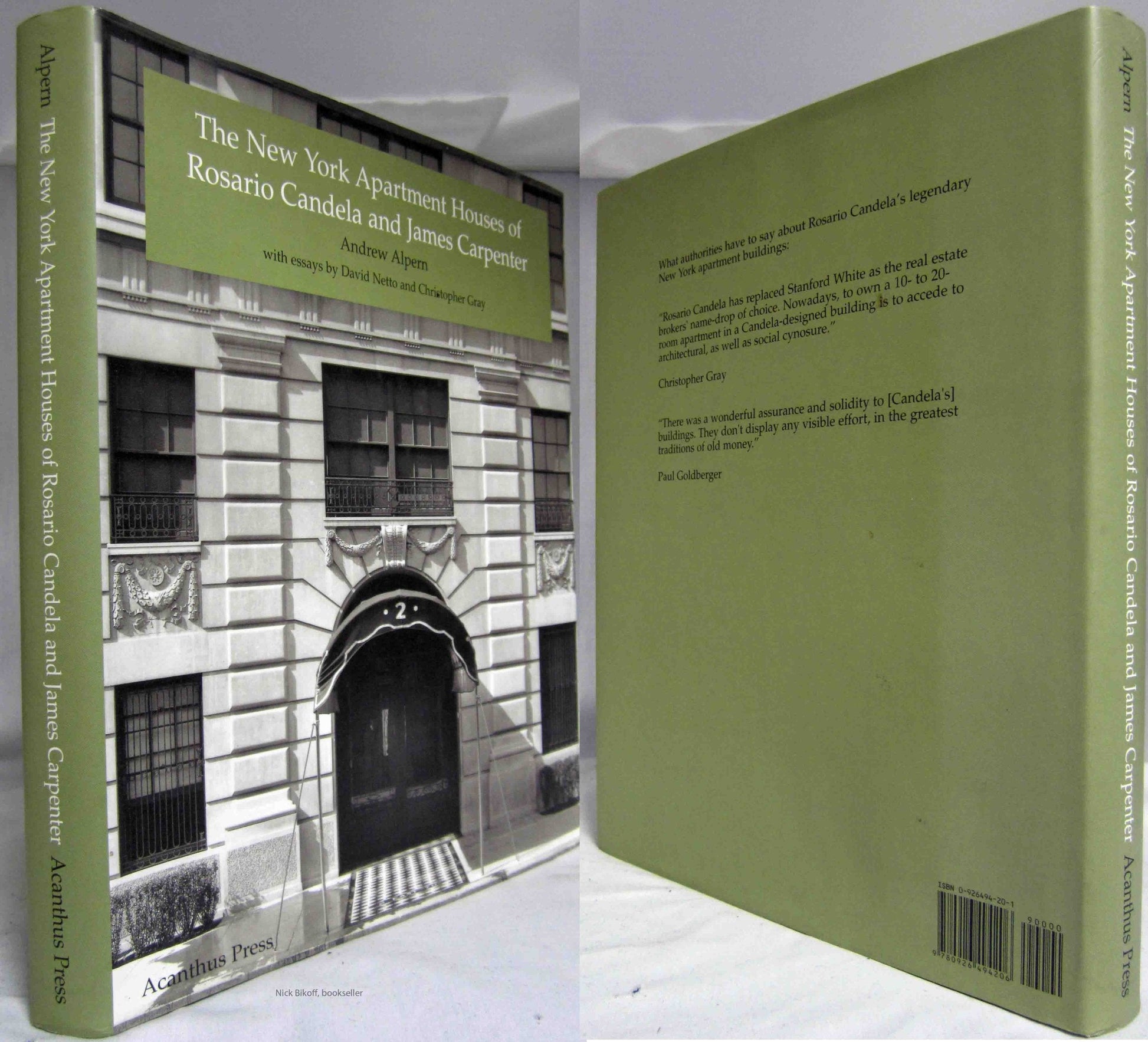 The New York Apartment Houses of Rosario Candela and James Carpenter used book depot