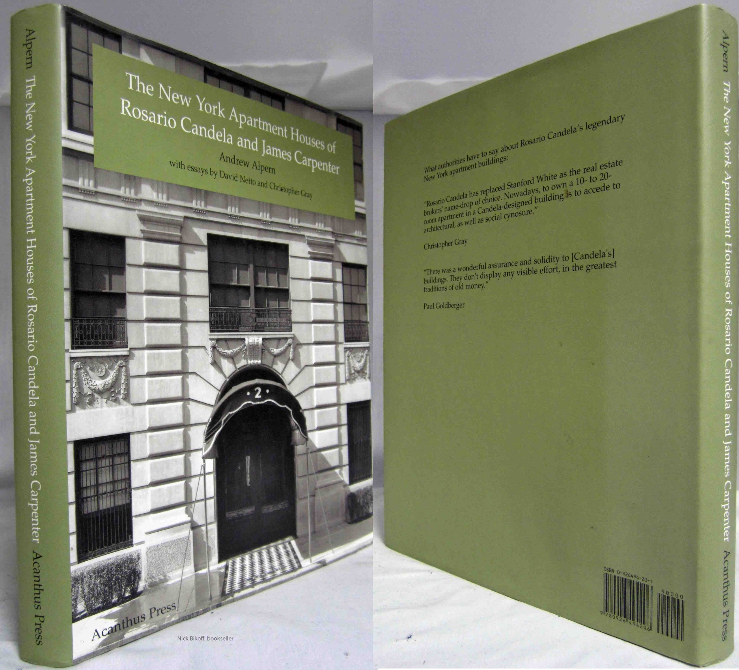 The New York Apartment Houses of Rosario Candela and James Carpenter used book depot