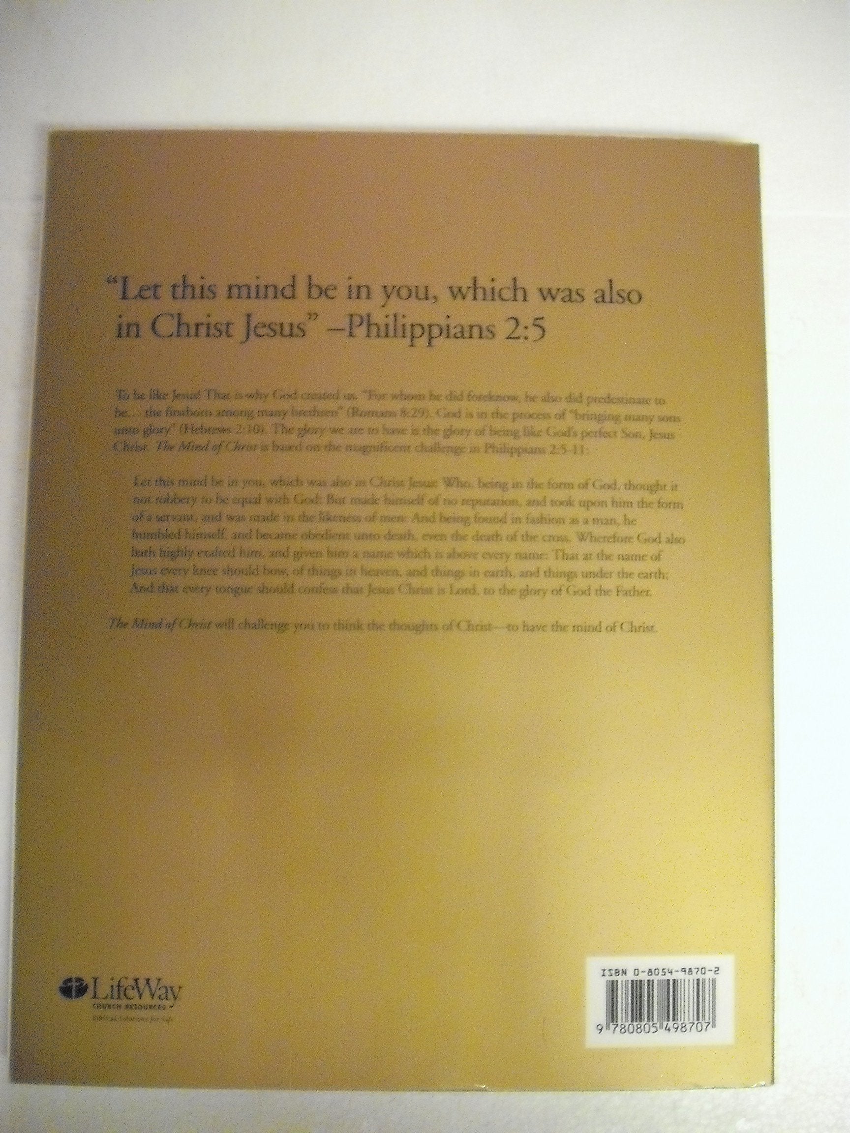 Mind of Christ Work Book used book depot