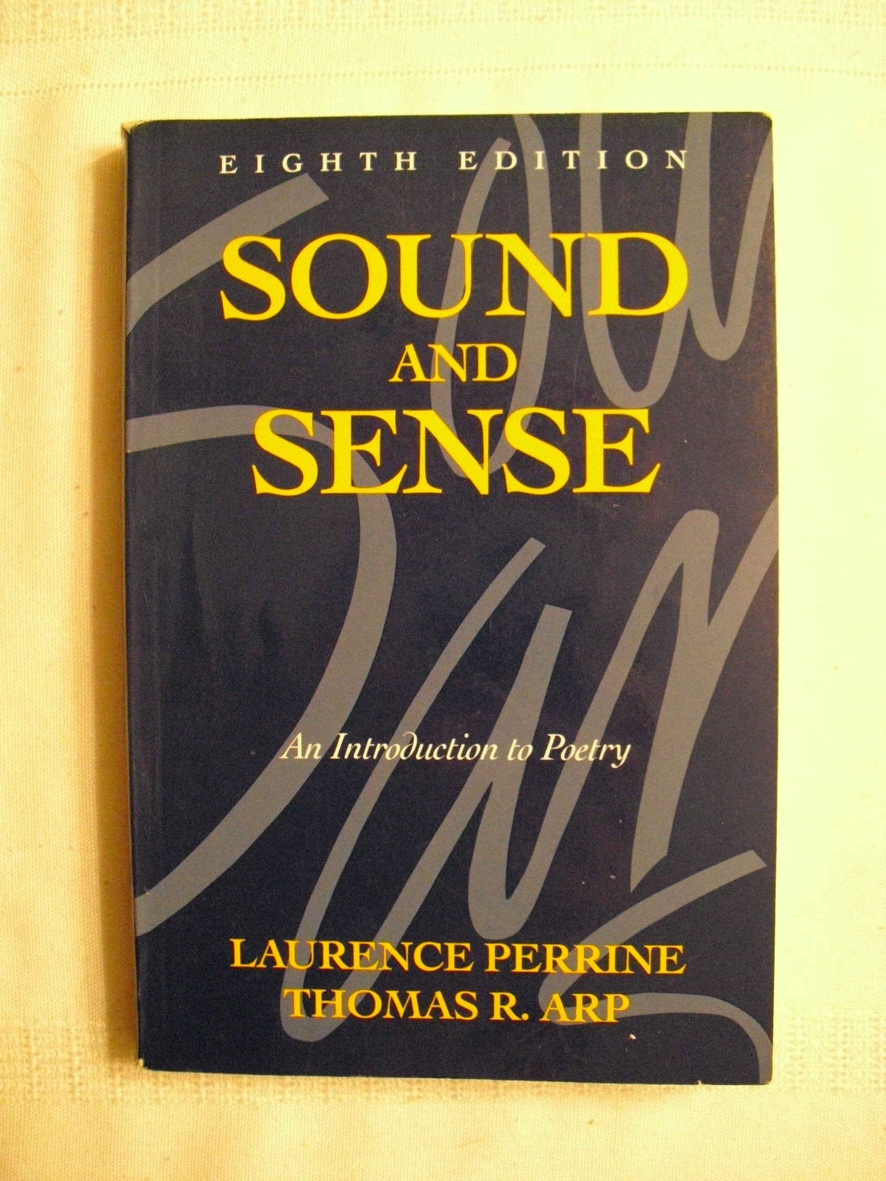Sound and Sense: An Introduction to Poetry used book depot