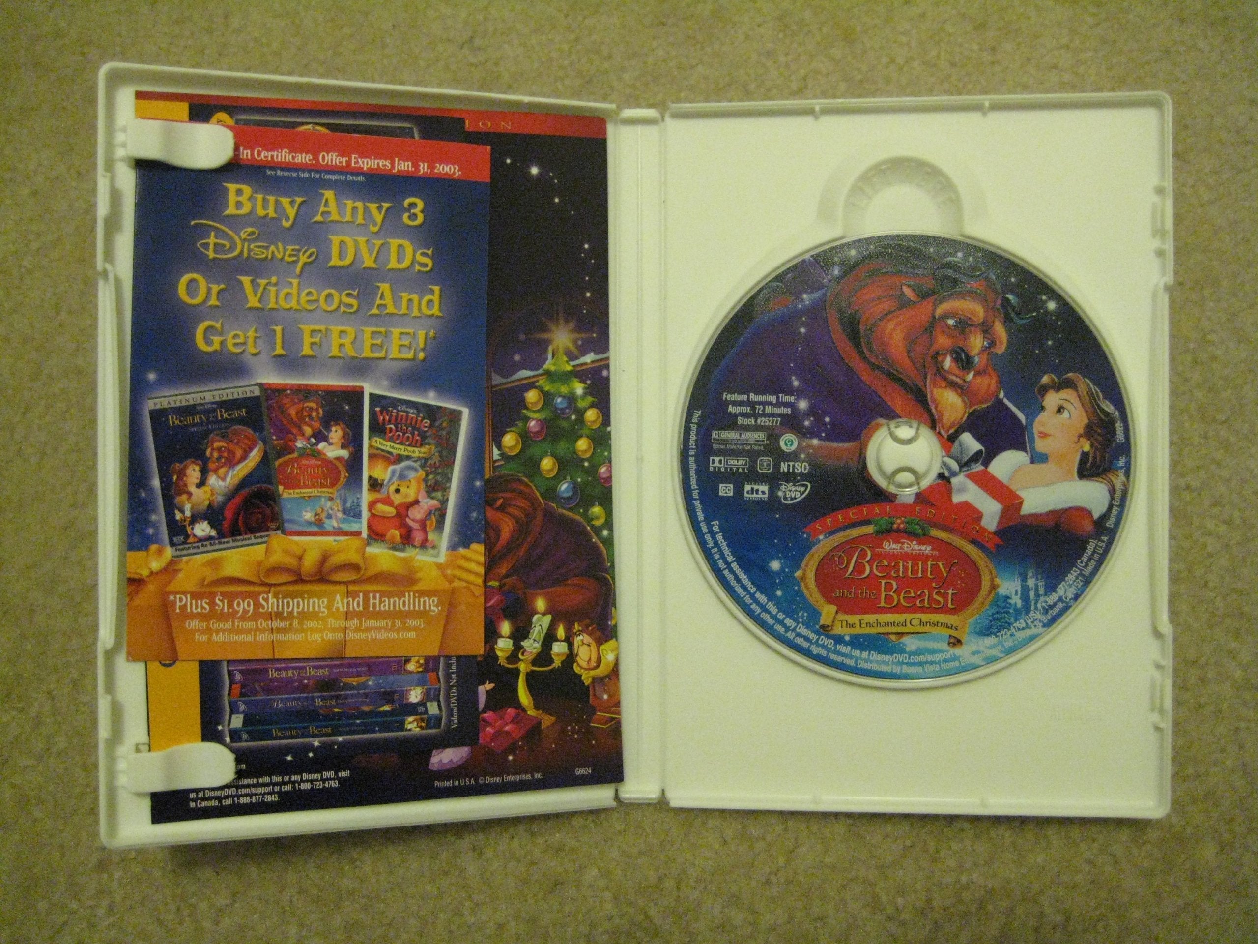 Beauty and the Beast - The Enchanted Christmas (Special Edition) used book depot
