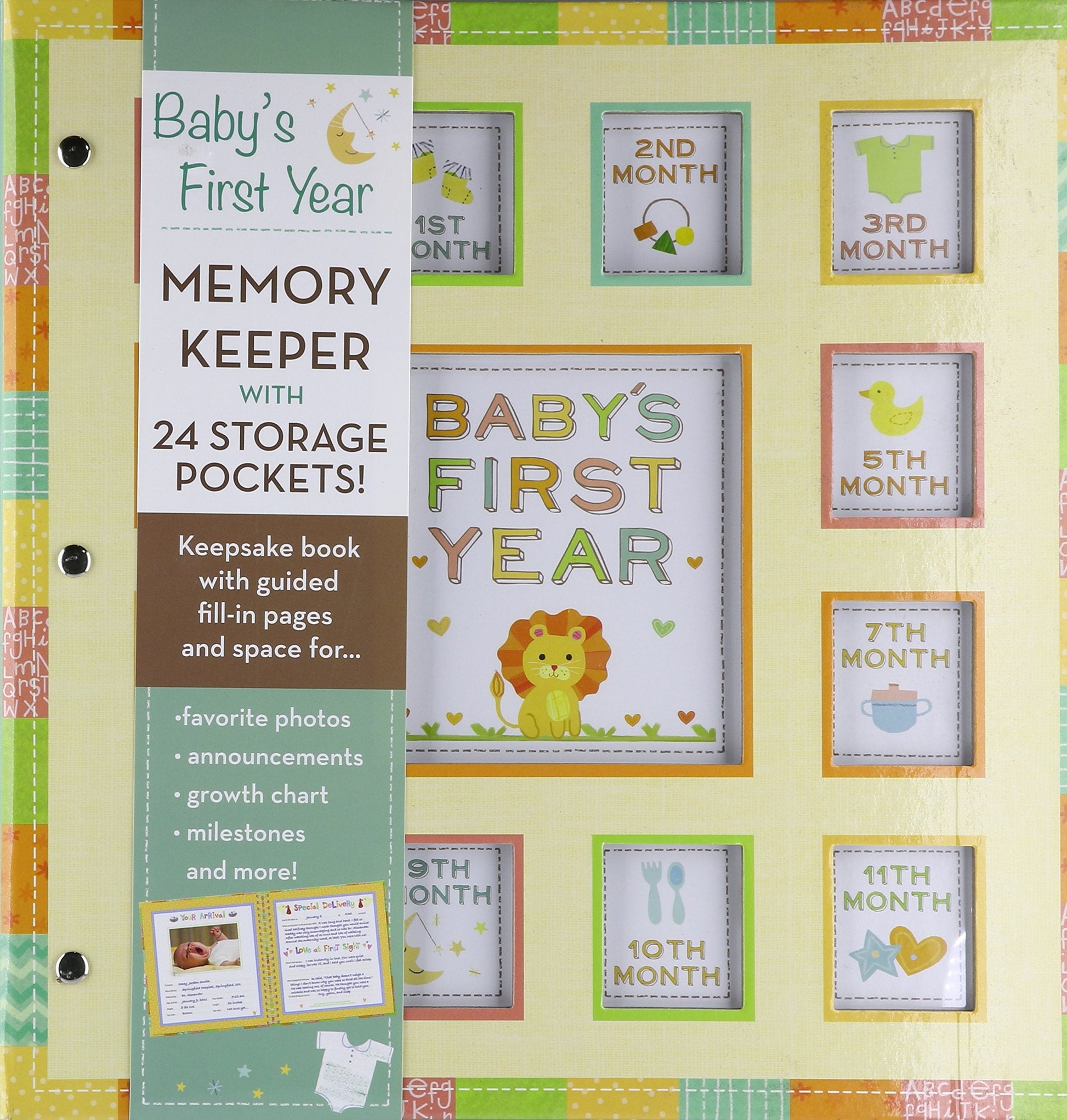 Baby's First Year Memory Keeper with 24 Storage Pockets - PI Kids used book depot