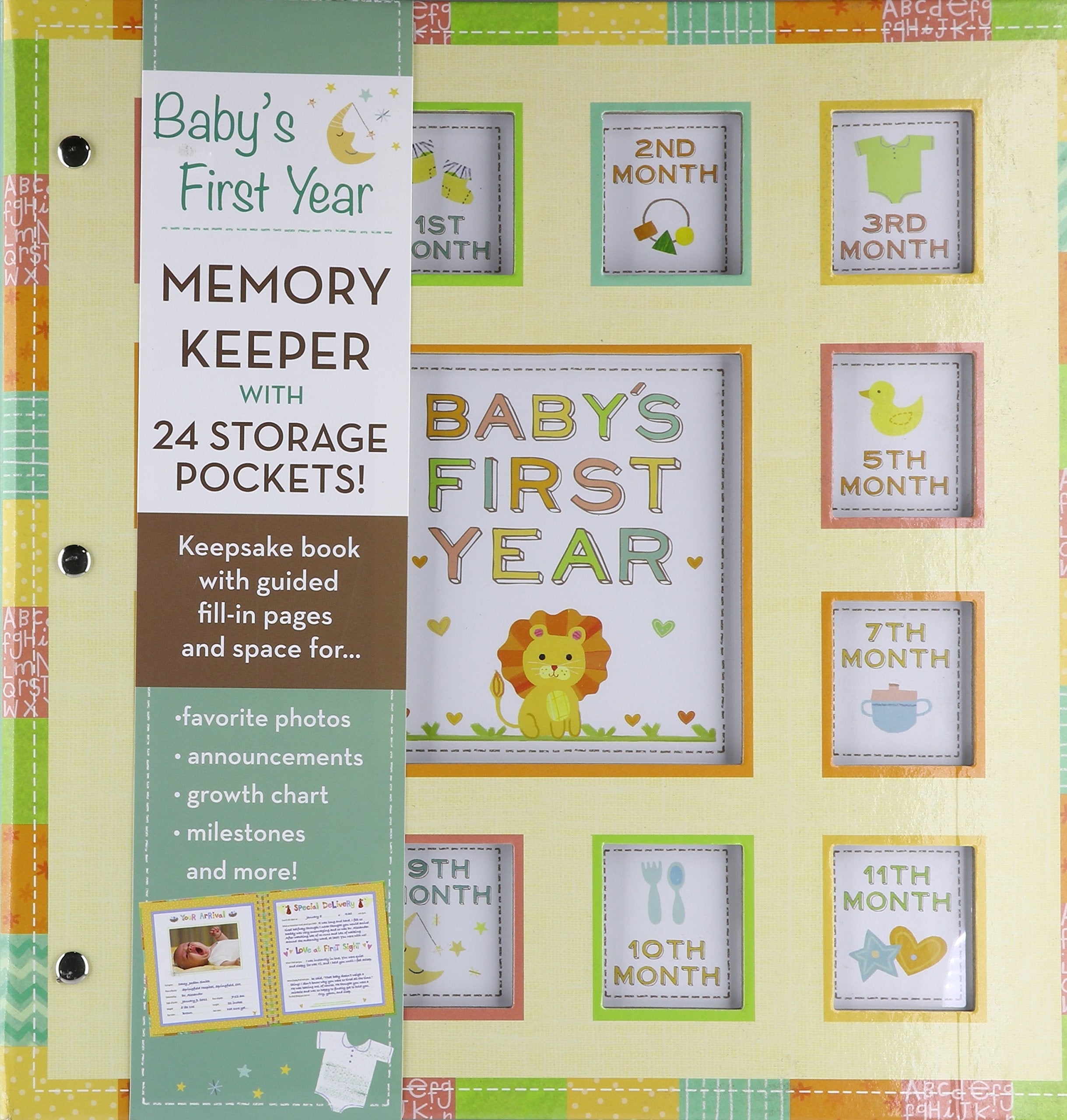 Baby's First Year Memory Keeper with 24 Storage Pockets - PI Kids used book depot