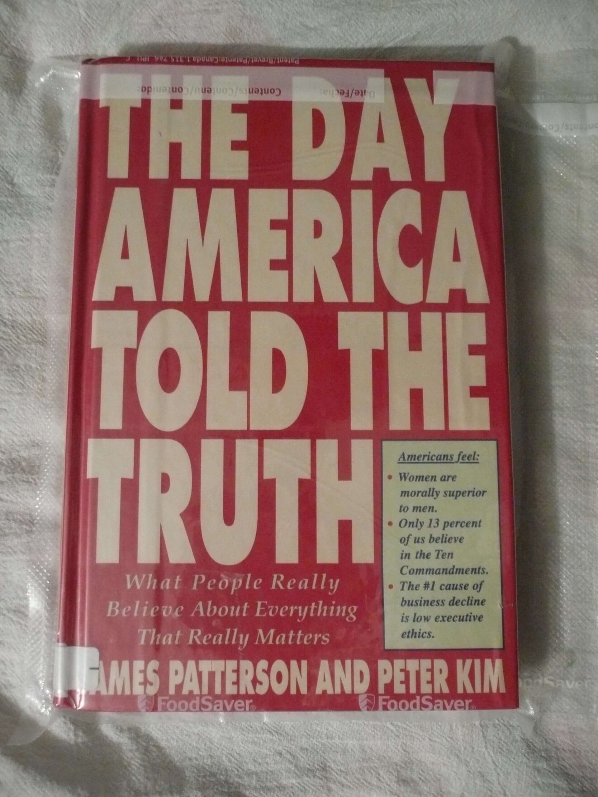 The Day America Told the Truth: What People Really Believe About Everything That Really Matters used book depot