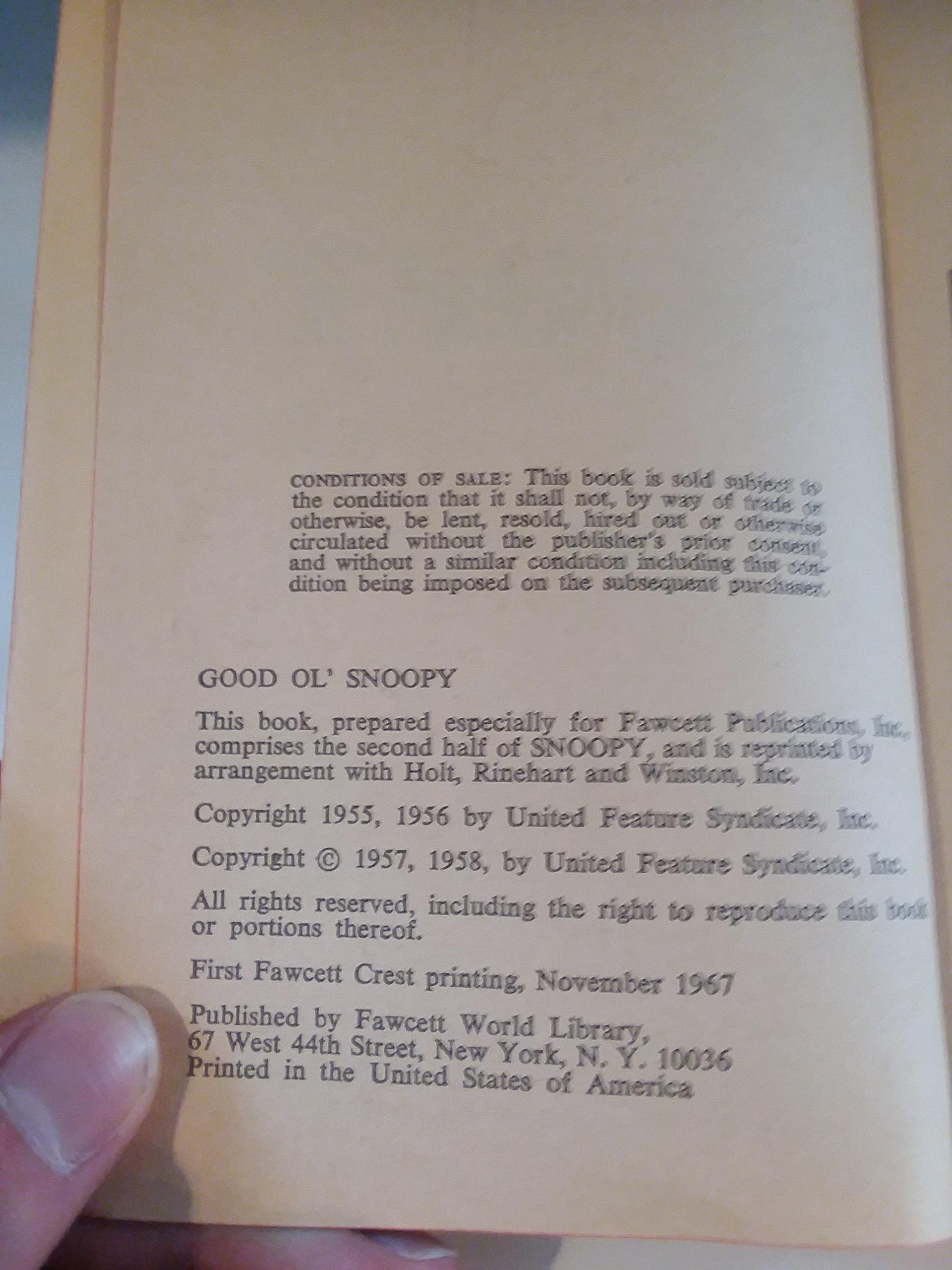 Good Ol' Snoopy used book depot