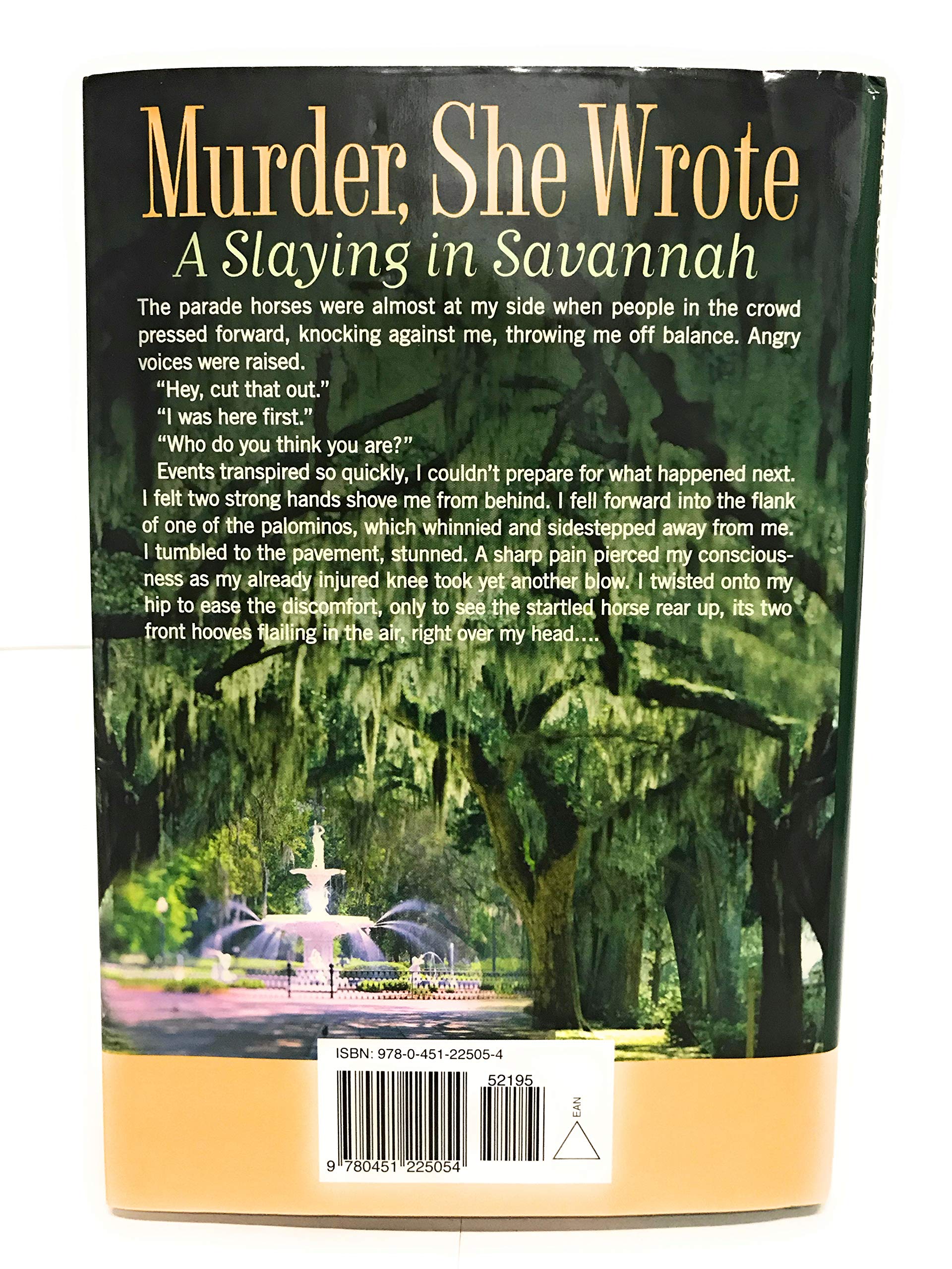 Murder, She Wrote: A Slaying In Savannah used book depot