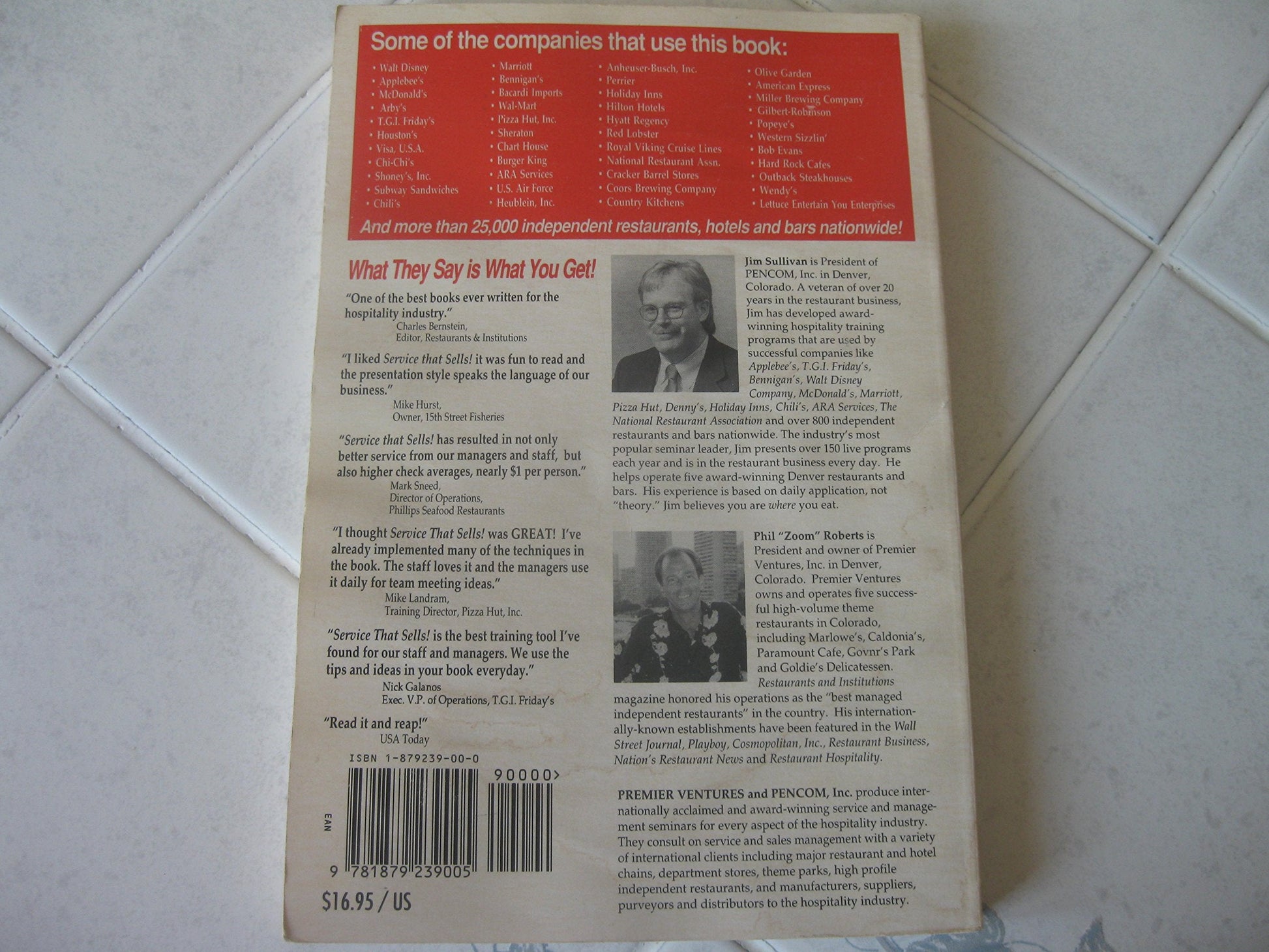 Service That Sells! the Art of Profitable Hospitality used book depot