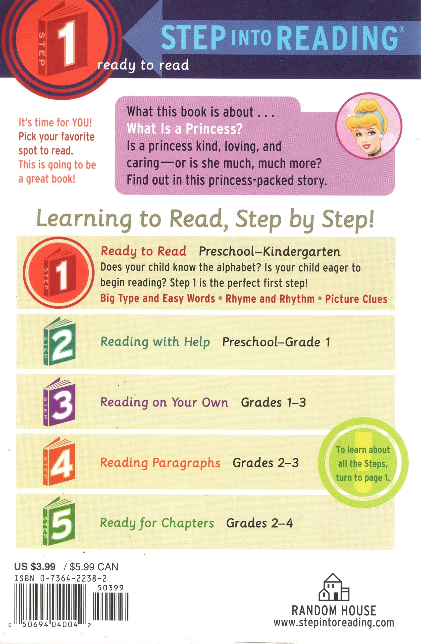 What Is a Princess? (Disney Princess) (Step into Reading) used book depot