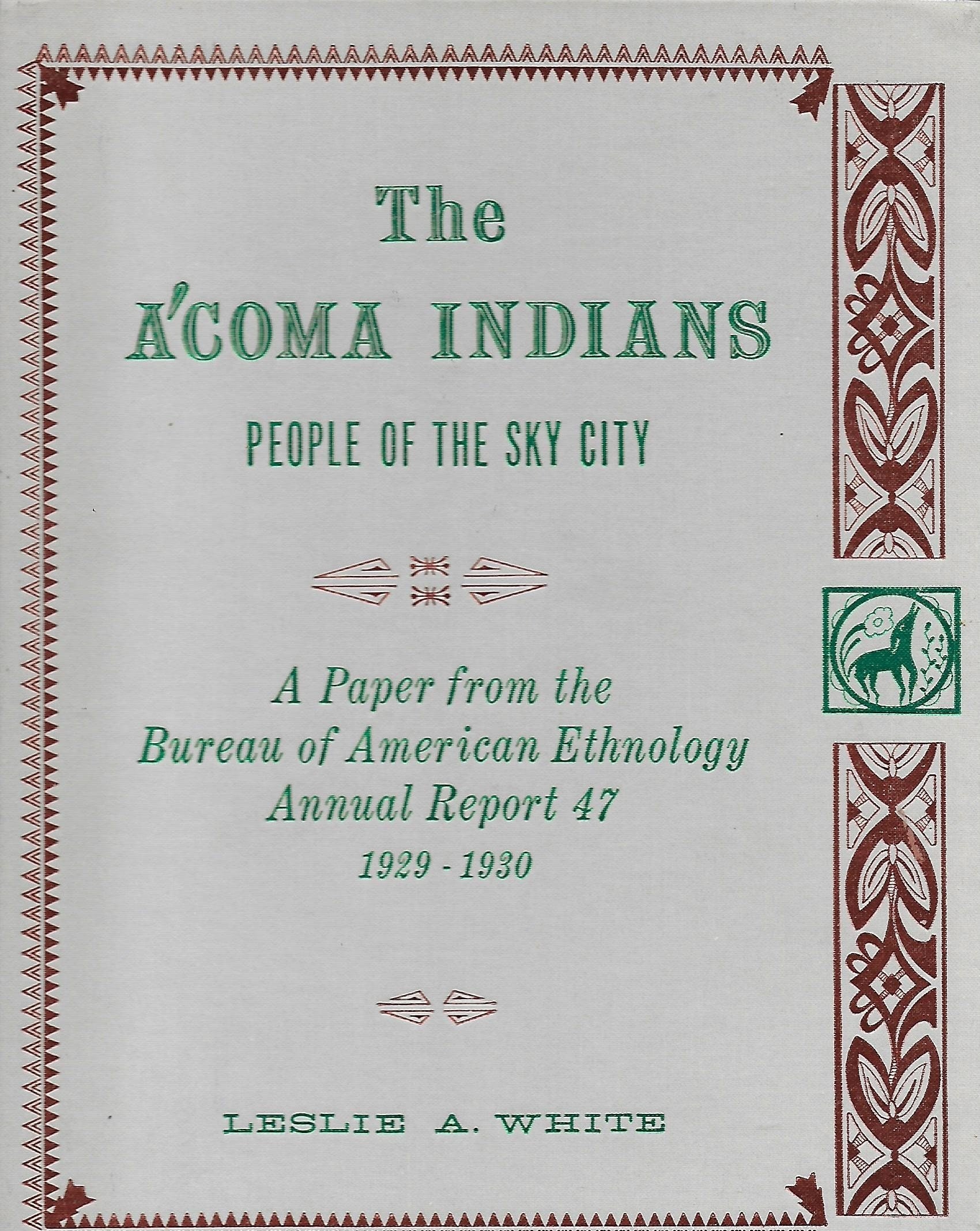 The Acoma Indians, People of the Sky City used book depot