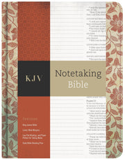 KJV Notetaking Bible, Red Floral used book depot