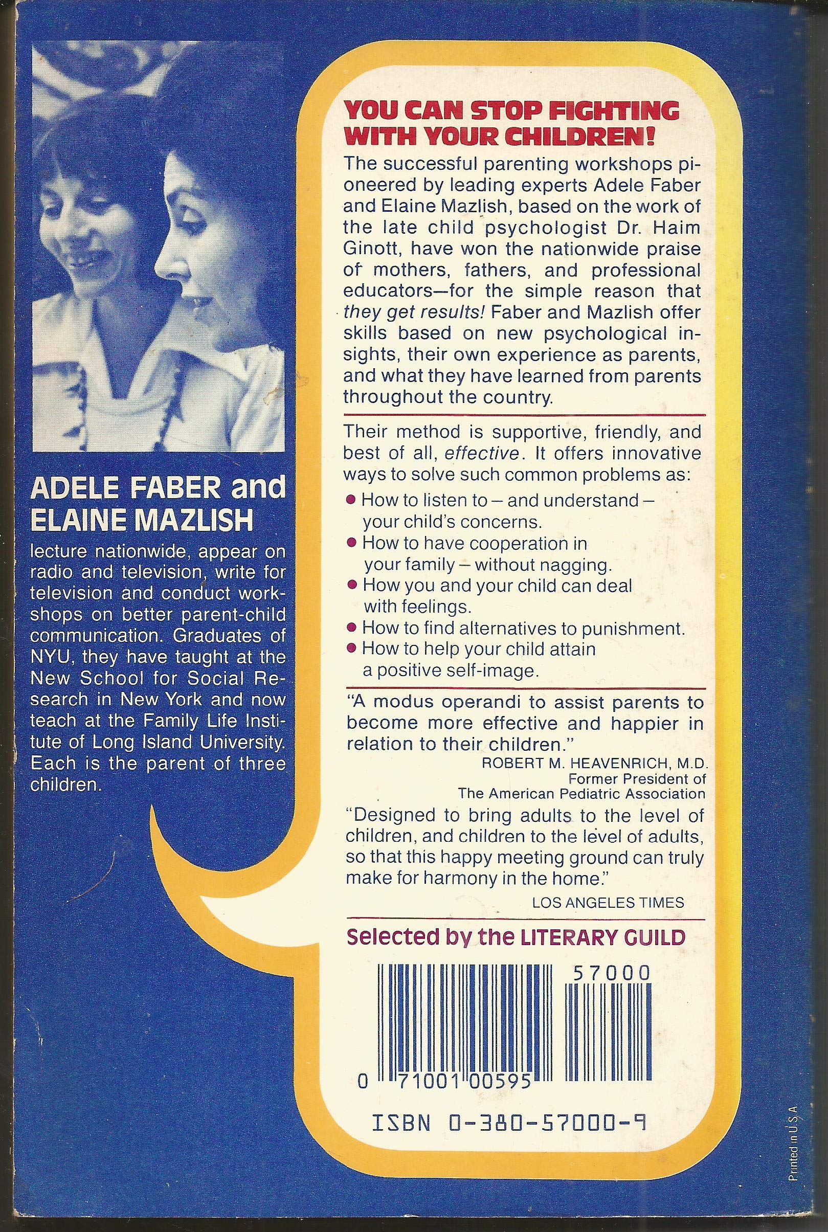 How to Talk So Kids Will Listen and Listen So Kids Will Talk used book depot