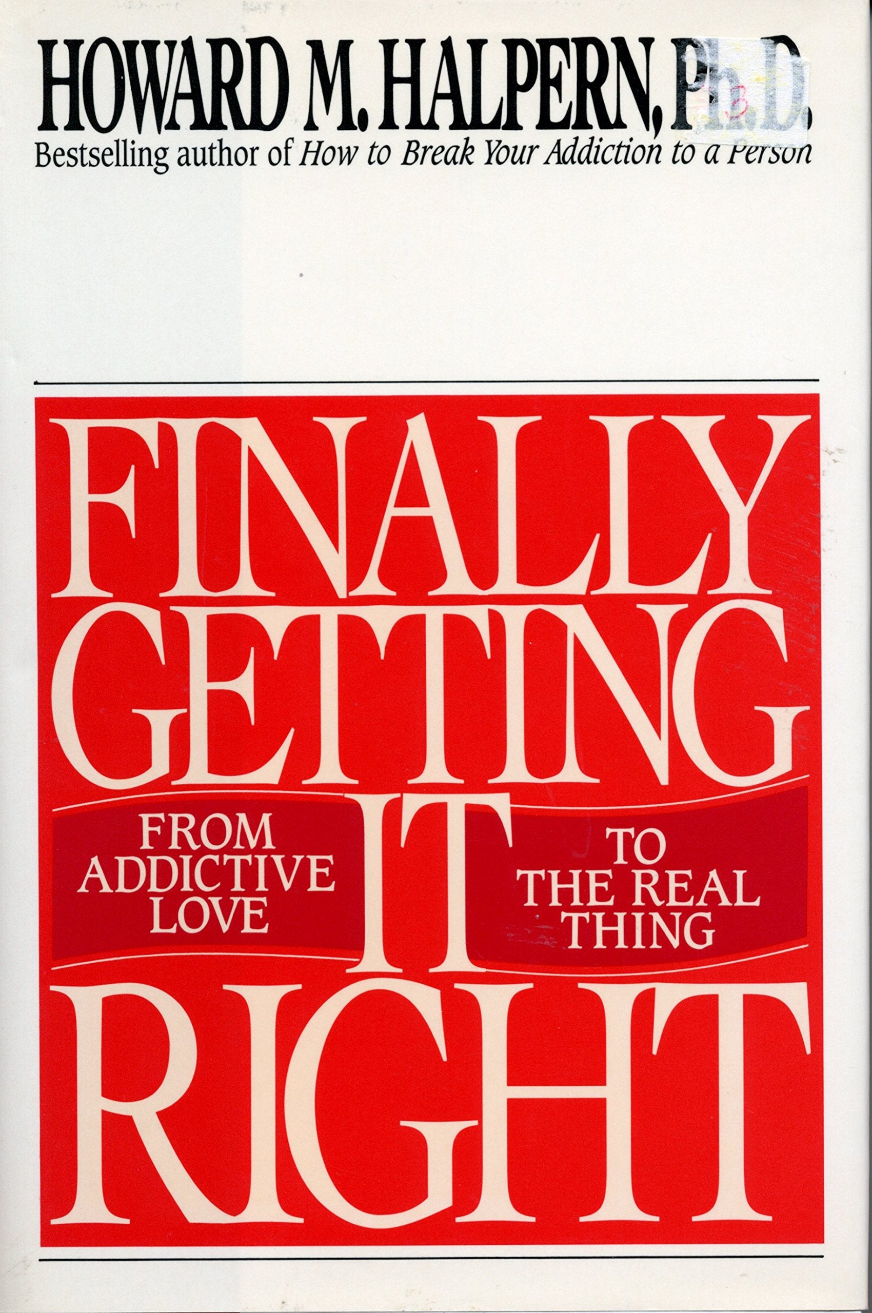 Finally Getting It Right used book depot