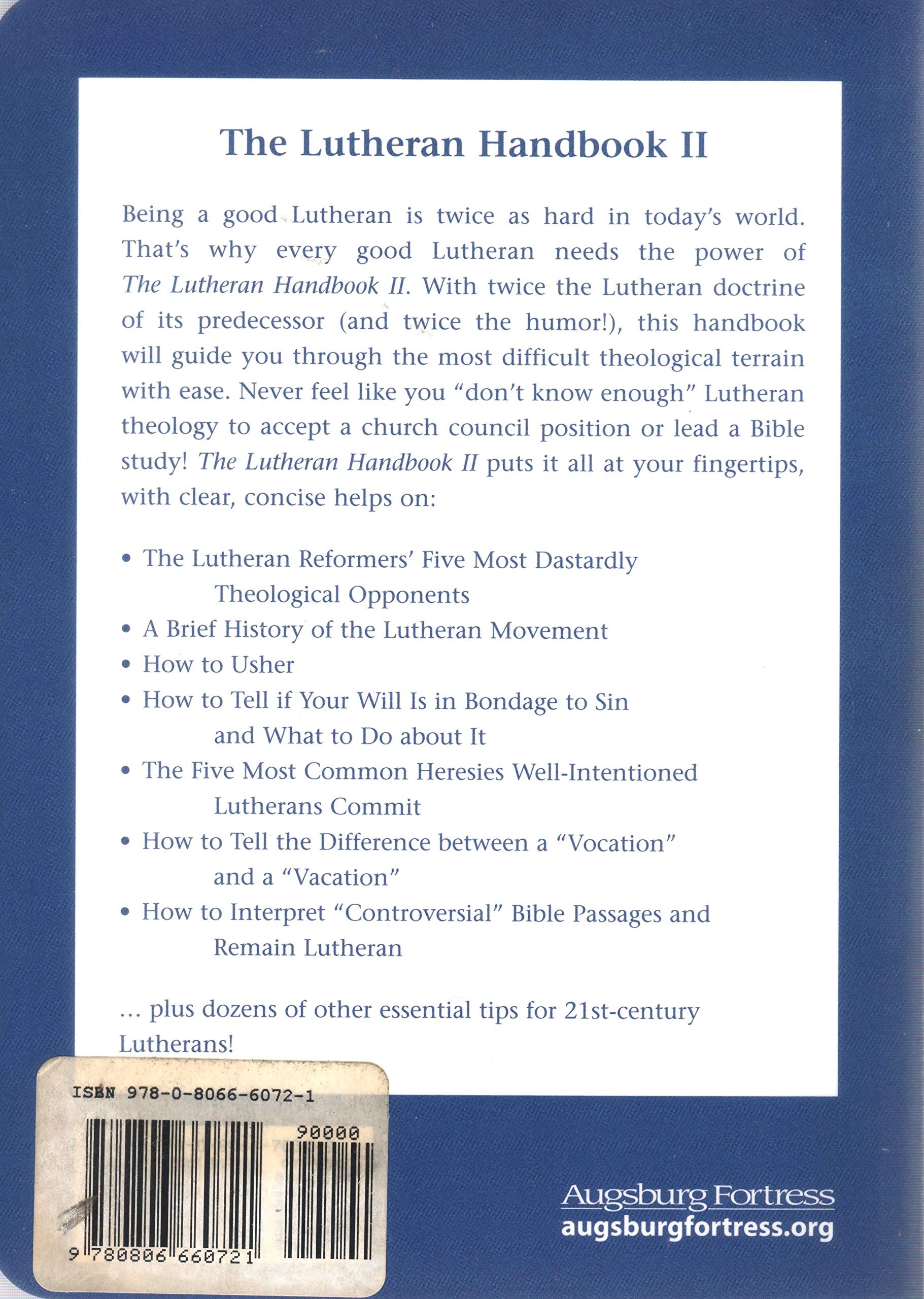The Lutheran Handbook II used book depot