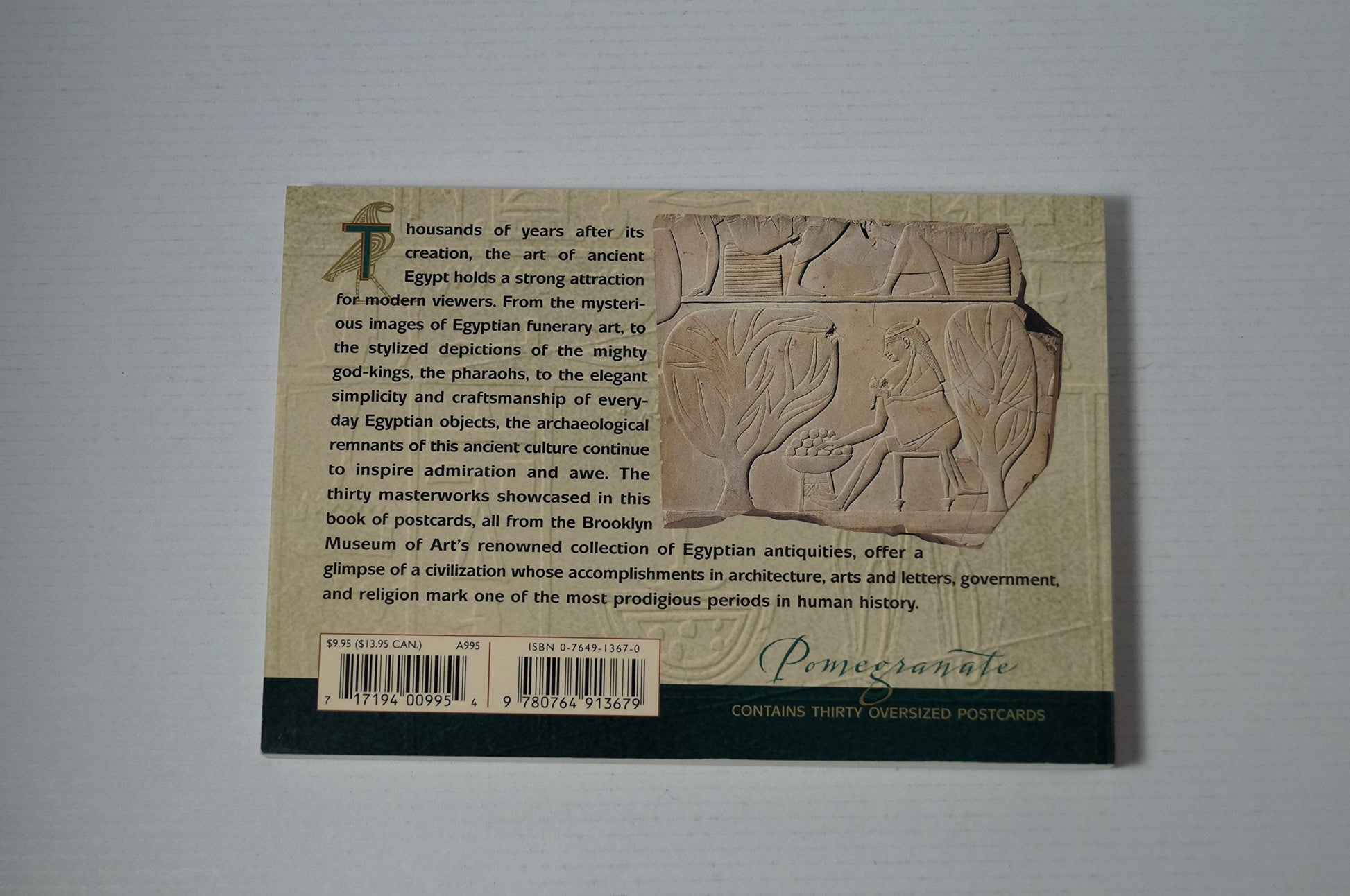The Art of Egypt Book of Postcards used book depot